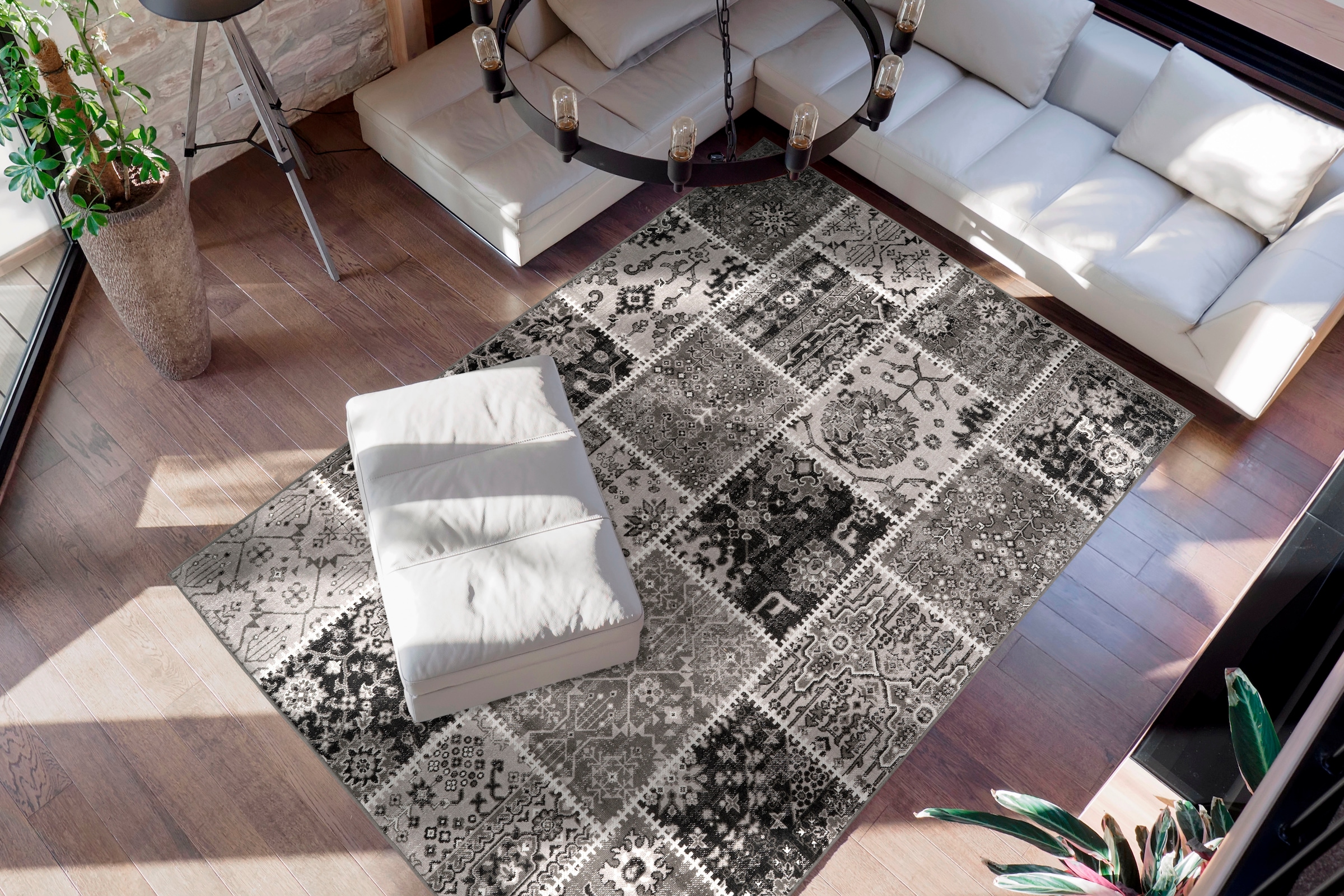 me gusta Teppich »Ariya 425« rechteckig 6 mm Höhe Flachflor, gekettelt, Wohnzimmer