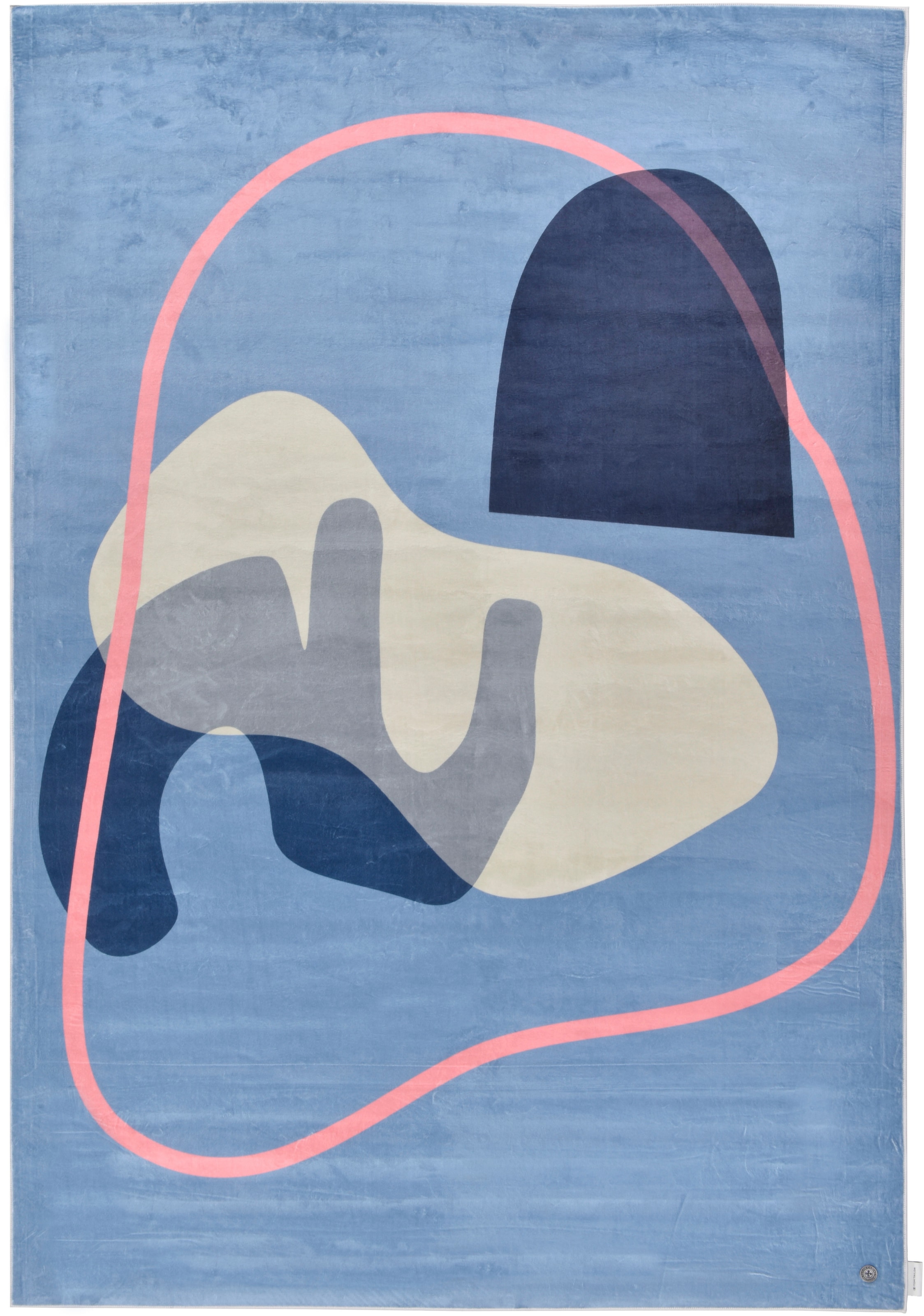 TOM TAILOR HOME Teppich »Shapes - FIVE« rechteckig 5 mm Höhe Kurzflor, bedruckt, modernes Design