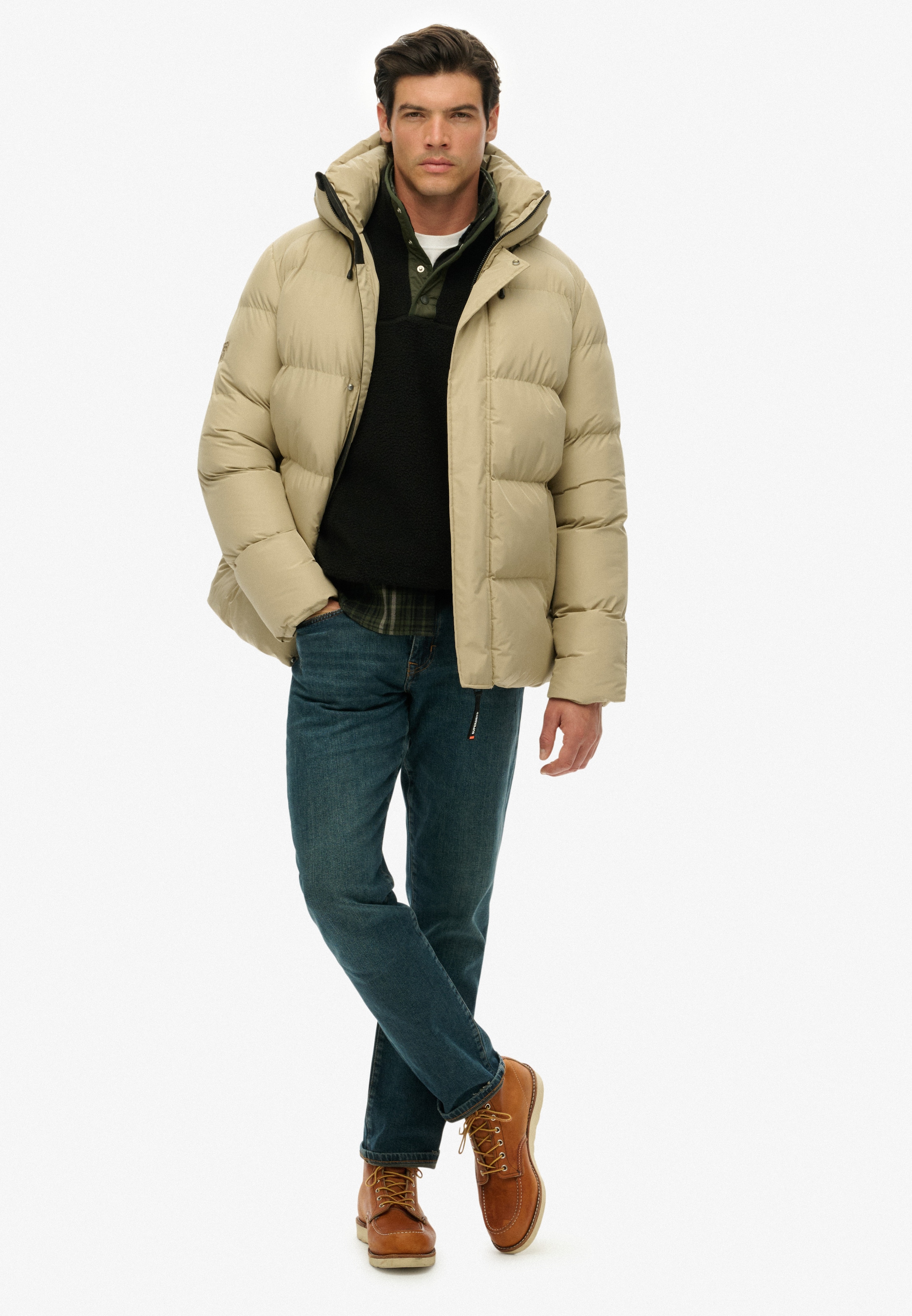 Superdry Veste matelassée »HOODED 5 BAFFLE SPORTS PUFFER« mit Kapuze