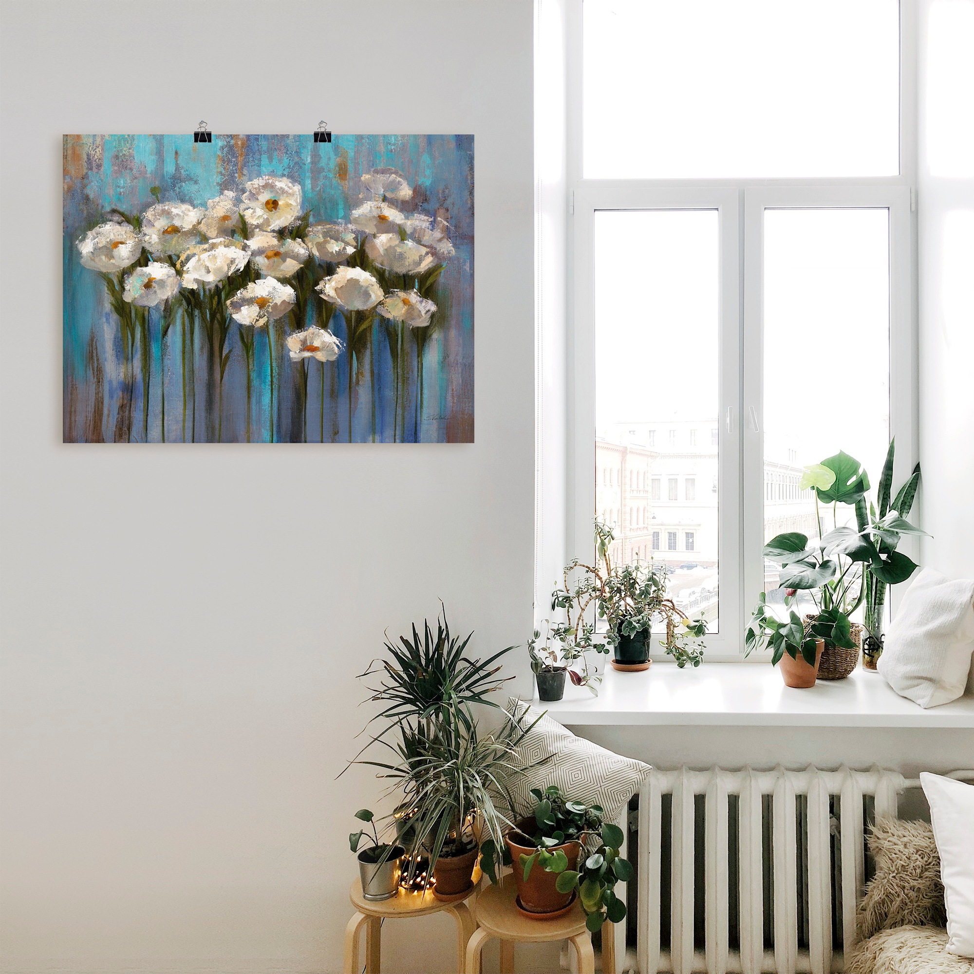 Artland Wandbild »Anemonen am See« Blumen 1 Stk. tlg. als Leinwandbild, Poster in verschied. Grössen