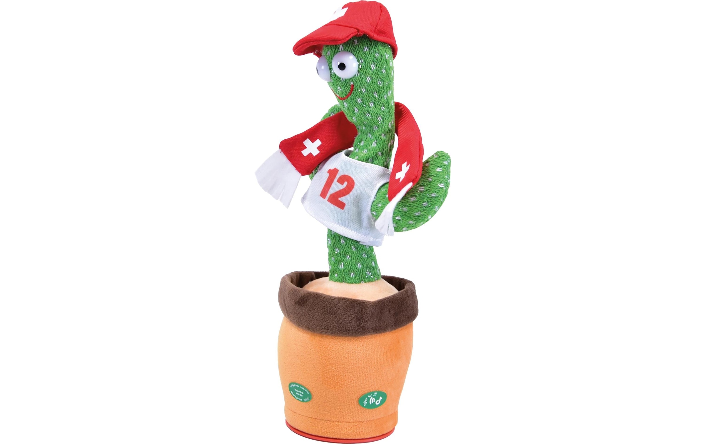   Figurine en peluche »Max Bersinger Kaktus Schweizer WM Fan 32 cm«