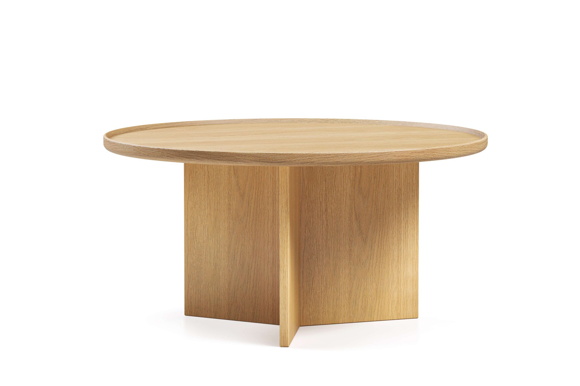 Woodman Table basse »Cala« ,  largeur 83 cm, ronde, plateau de table en chêne massif, certifié FSC®