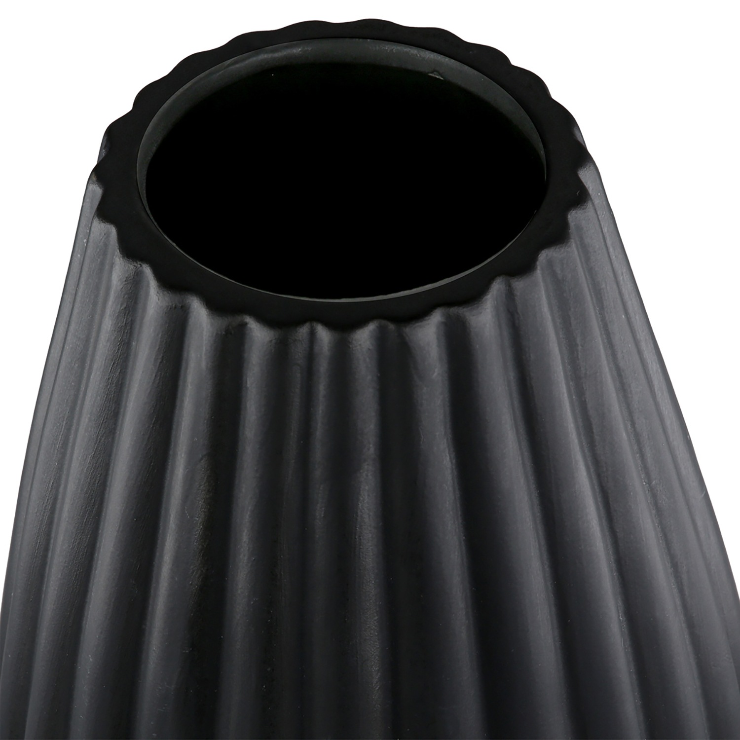 Casablanca by Gilde Tischvase »2tlg. Set Vase Piega schwarz H.17 cm«