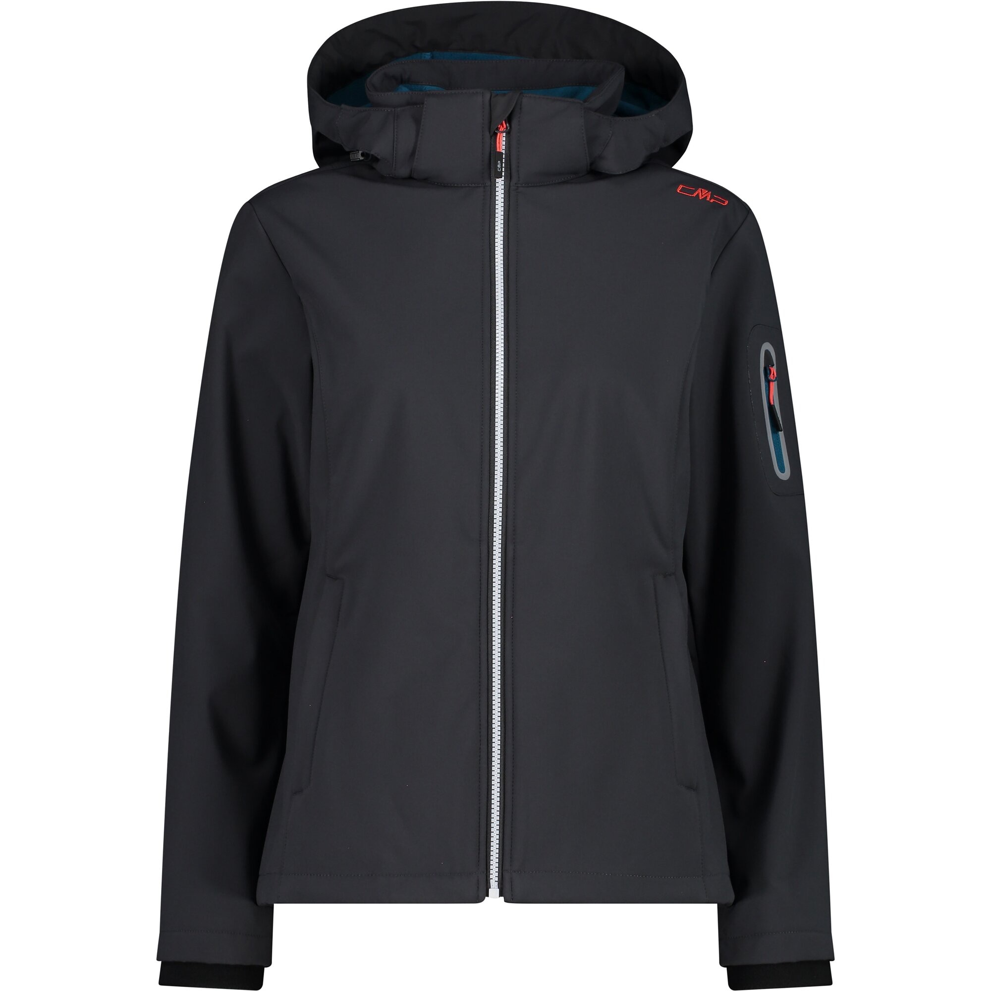 CMP Softshelljacke »WOMAN JACKET ZIP HOOD« 1 Stk. tlg. mit Kapuze Wärmend & wind- & wasserabweisend, Übergangsjacke