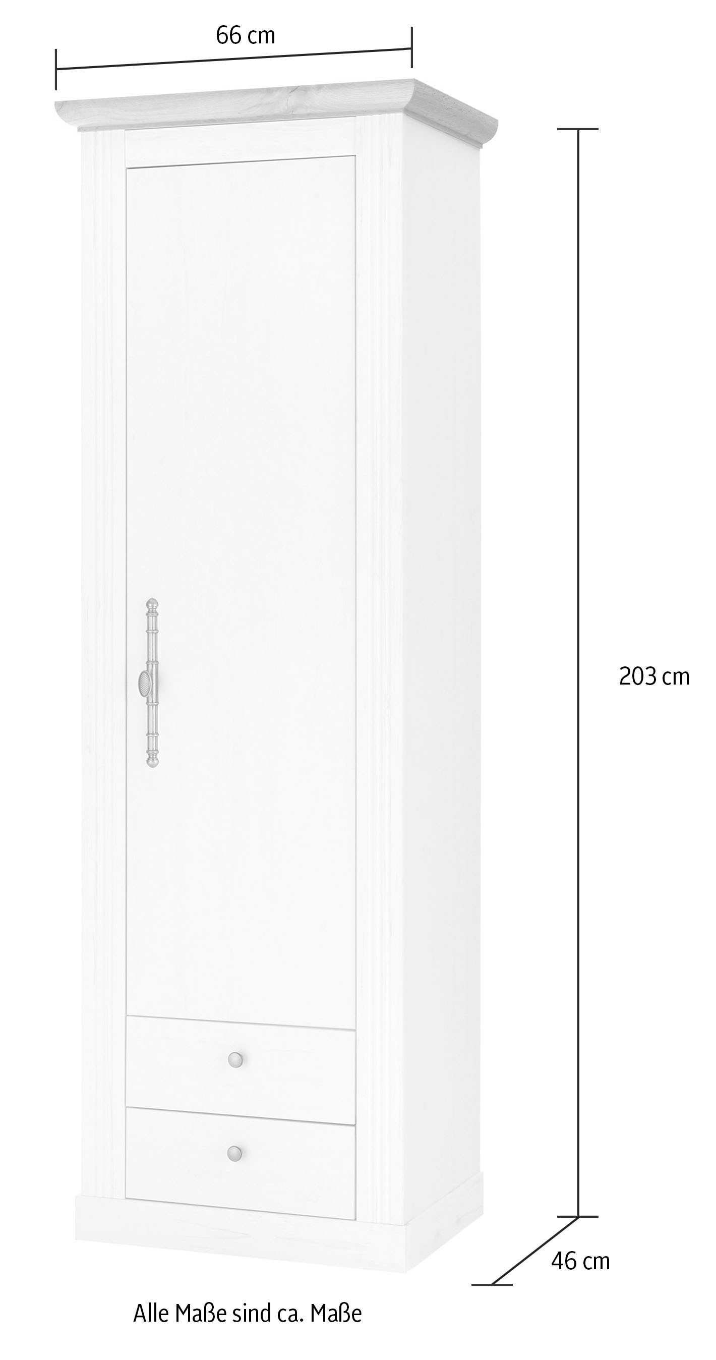 Home affaire Schuhschrank »WESTMINSTER BESTSELLER!« Höhe ca. 203 cm,  im romantischen Landhausstil