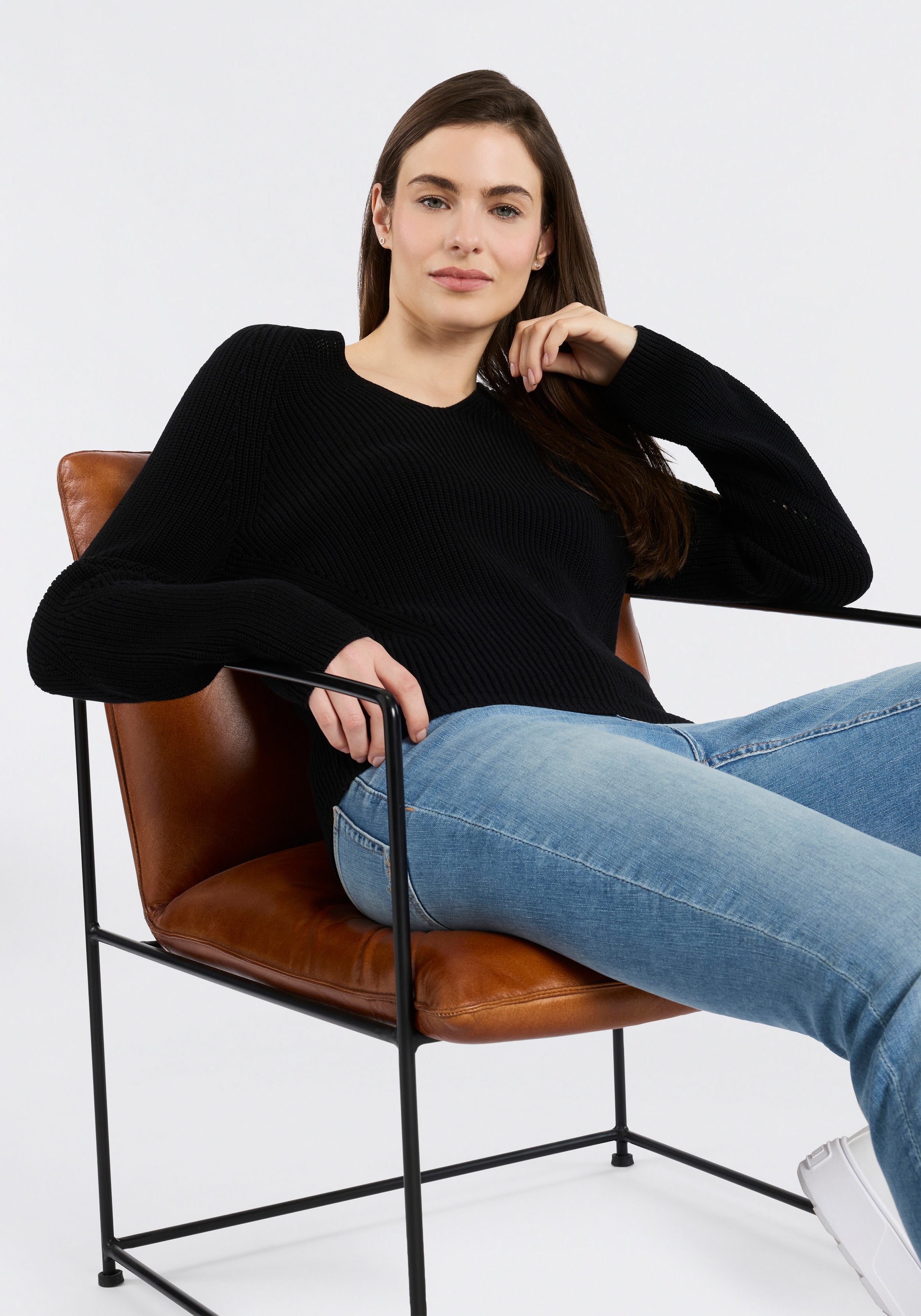 BOSS ORANGE Pull en tricot »Fardellina Premium Damenmode« en pur coton