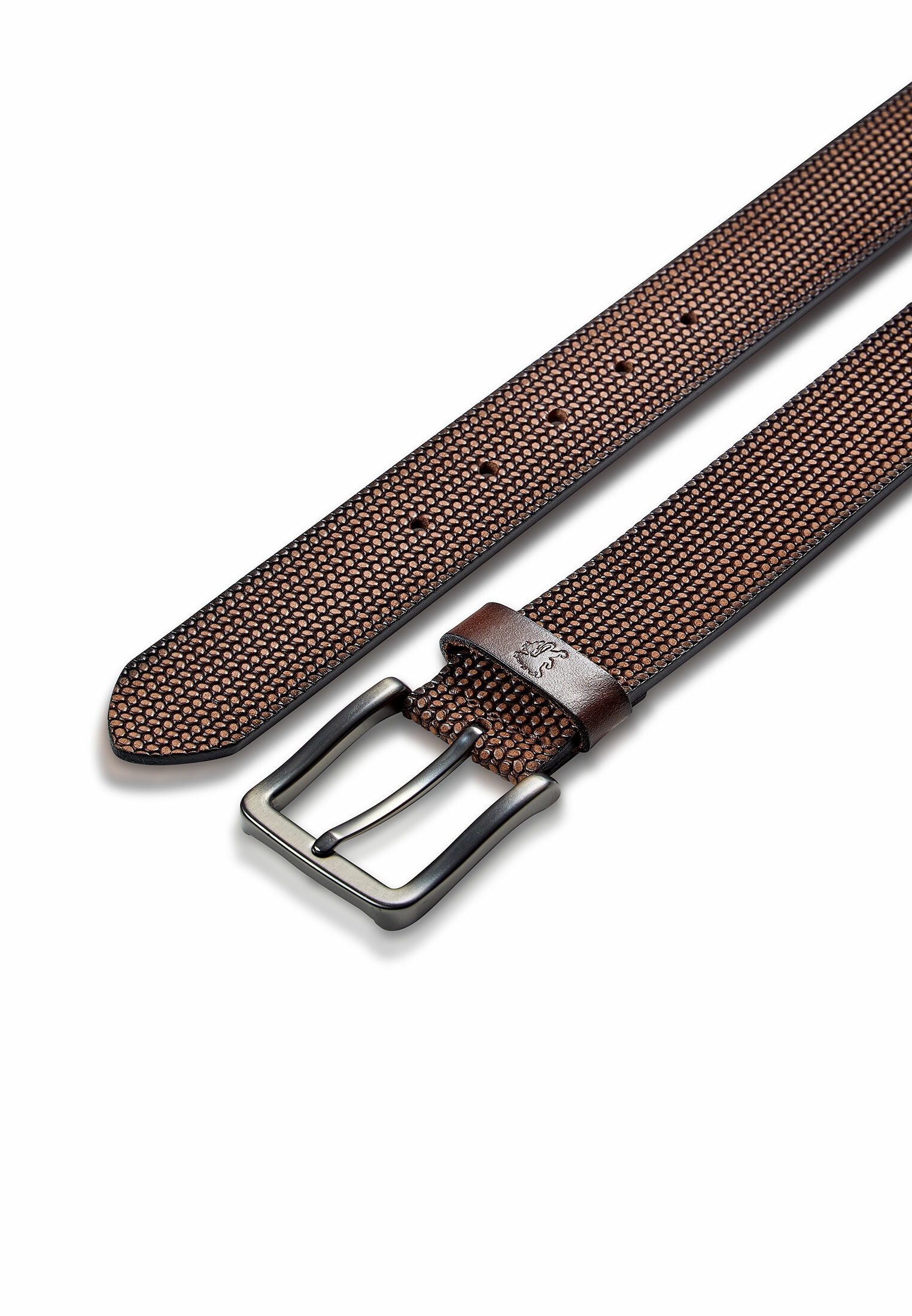 LERROS Ledergürtel »LERROS Gürtel *Lewis* aus geprägtem Büffelleder«