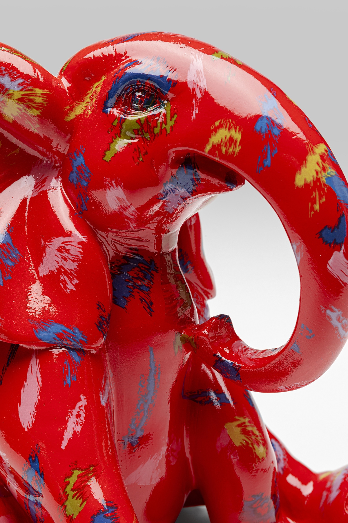 Kare Design Figurine de décoration »Deko Figur Elephant Dots Rot 18cm«