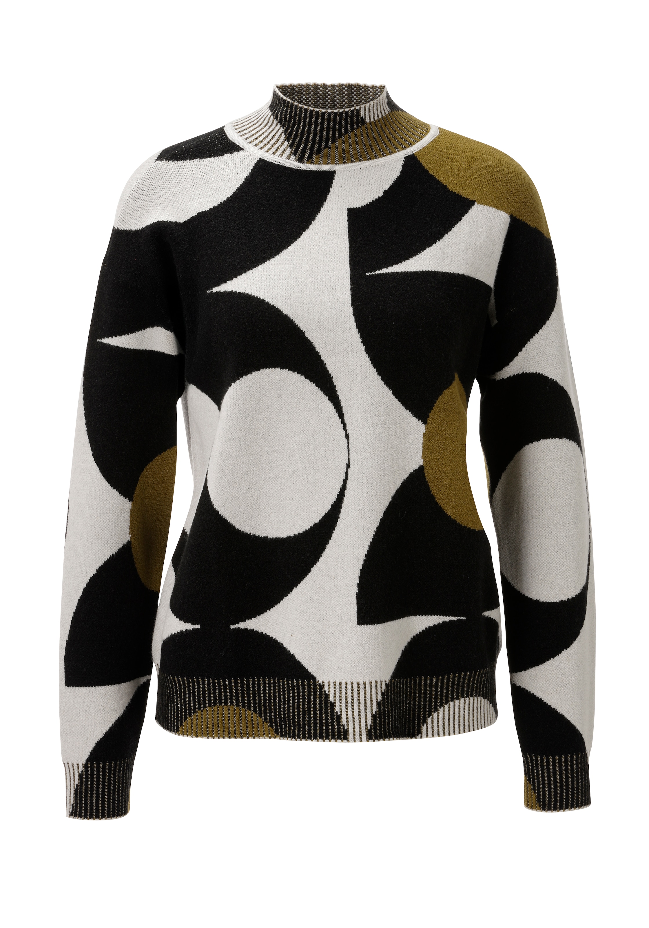Aniston CASUAL Pull en tricot avec grand motif jacquard graphique - NOUVELLE COLLECTION