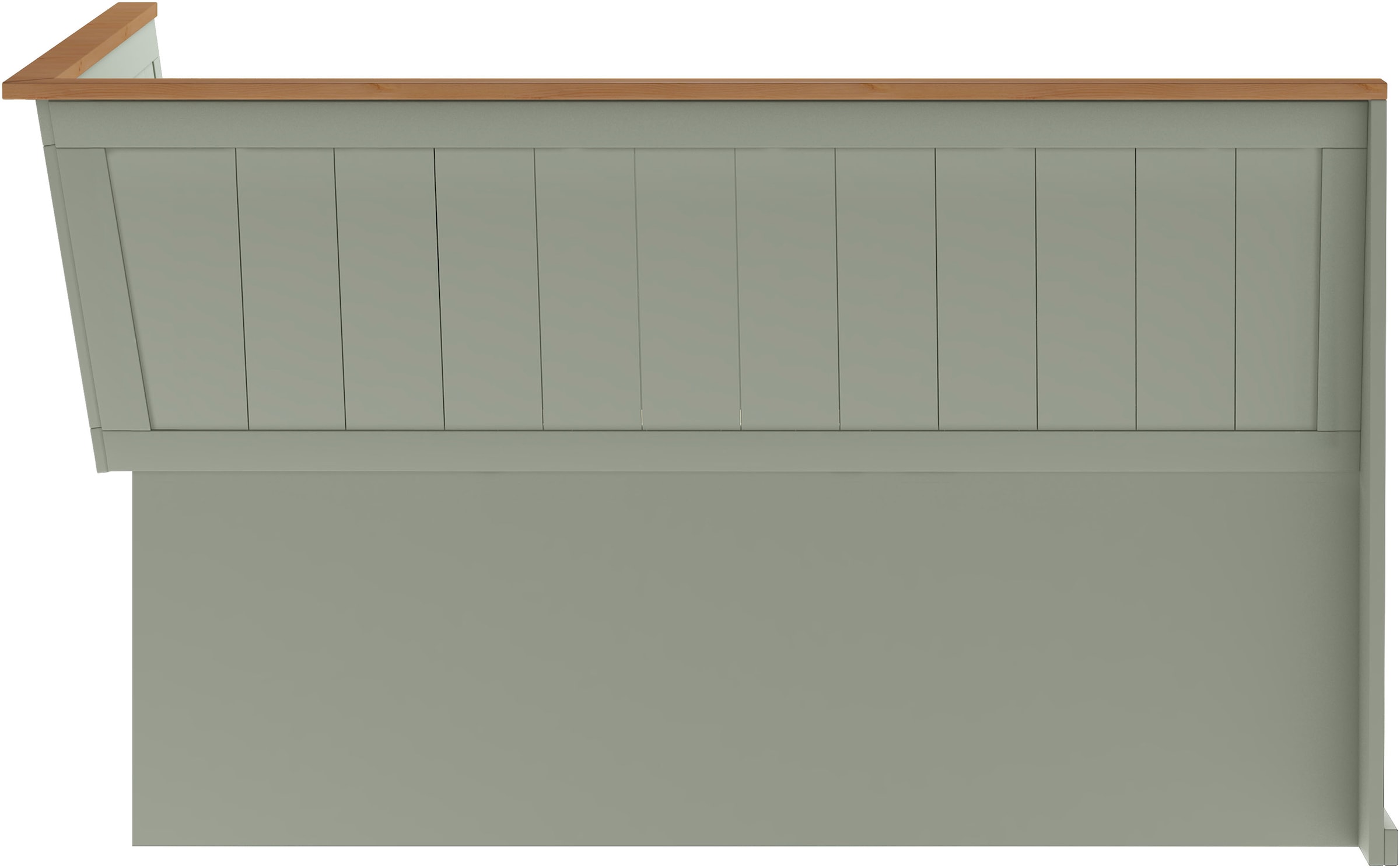GOODproduct Banc d'angle »Sara« aus massivem Kiefernholz, Paneel Rückenlehne, zwei Breiten