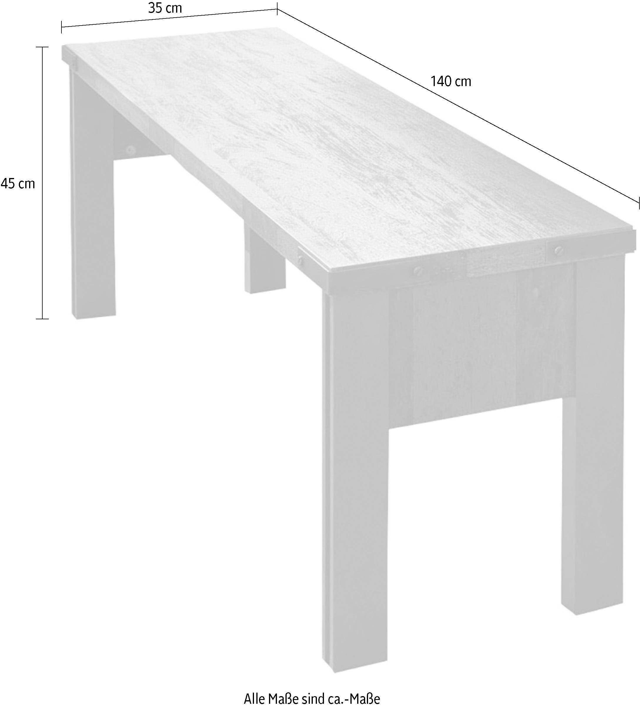 Home affaire Banc »Bristol« Esszimmerbank mit Platz für 2 Personen - (B/T/H) 140/35/44 cm