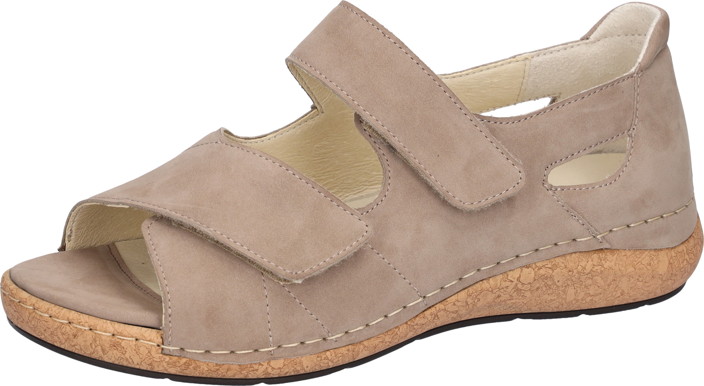 Waldläufer Sandale »K-Heliett«  , chaussure d'été, sandalette, talon compensé, en largeur confort K (= extra large)