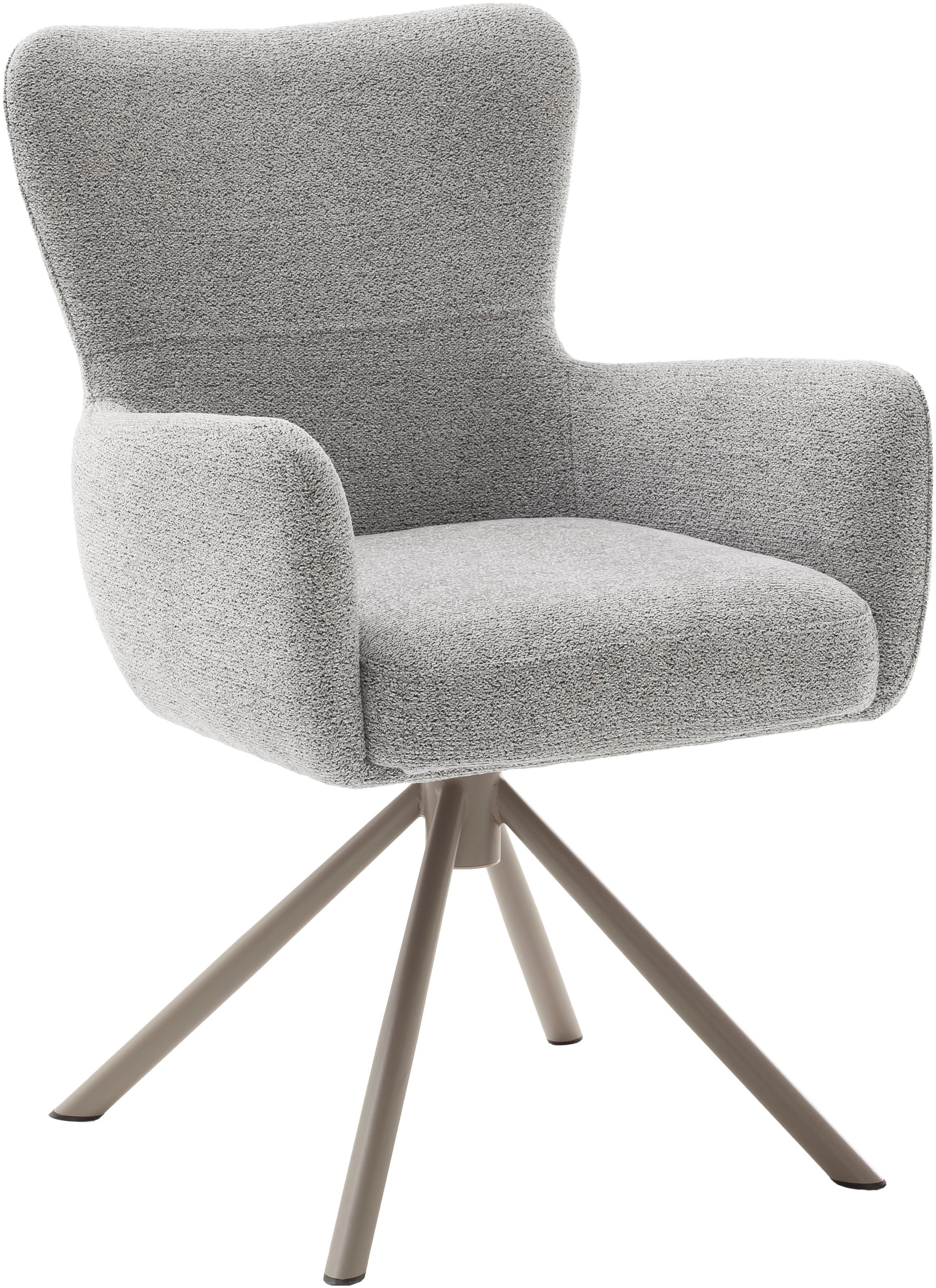 MCA furniture Chaise à 4 pieds (Ensemble) 2 cuisTaschenfederkern, 360° drehbar