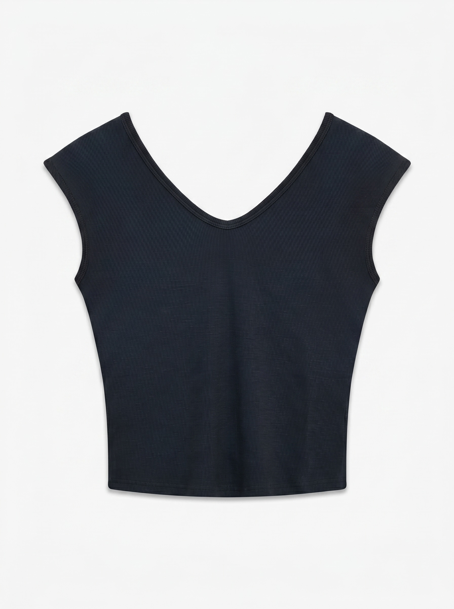 TOPSHOP T-shirt en V »TSLISSY SS V-NECK T-SHIRT JRS NOOS« Mélange de coton, coupe slim