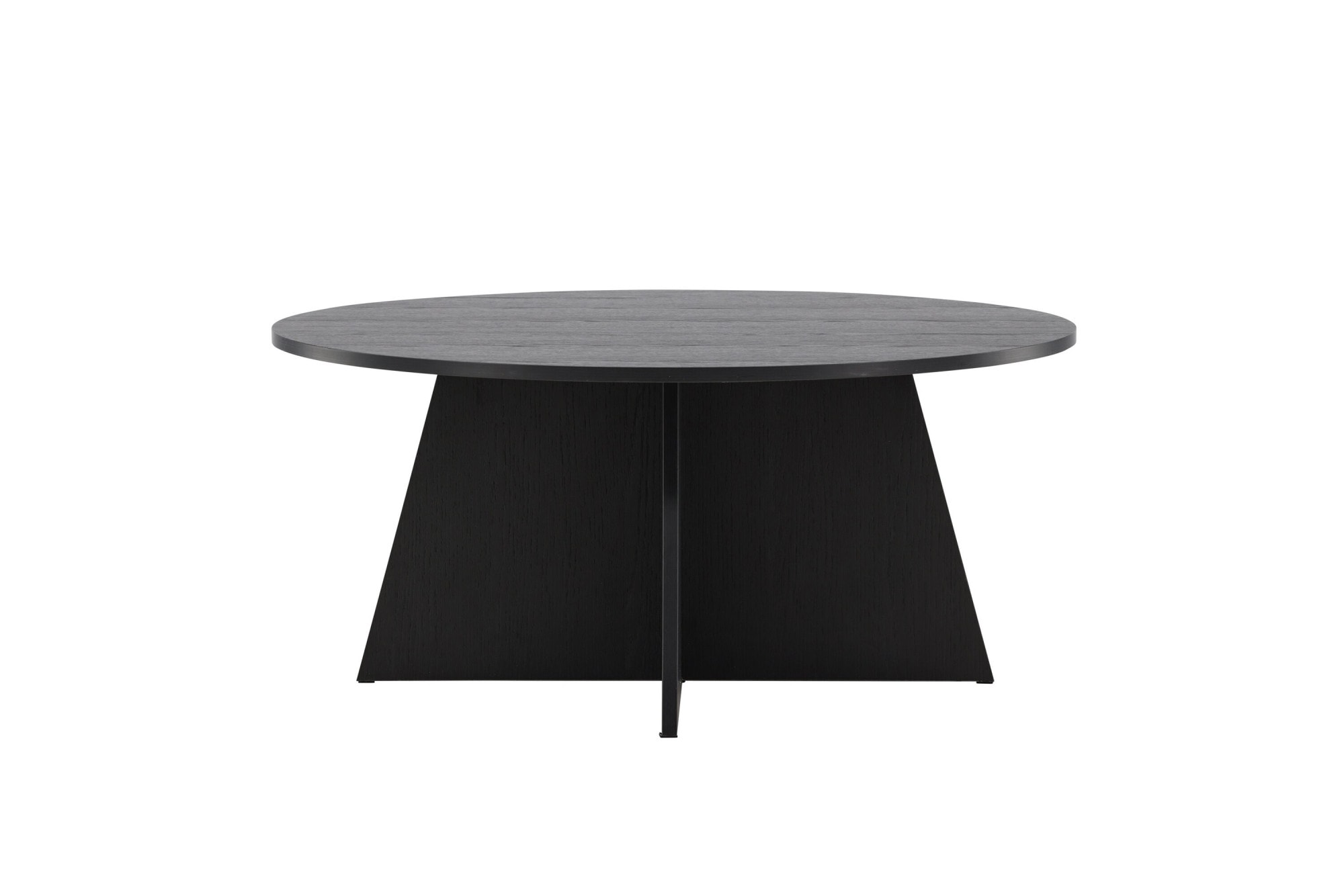Venture Home Couchtisch »Bootcut, runder Couchtisch in elegantem Schwarz, Ø 100 cm« Sofatisch, MDF, rund, einheitlich, kraftvoll, modern