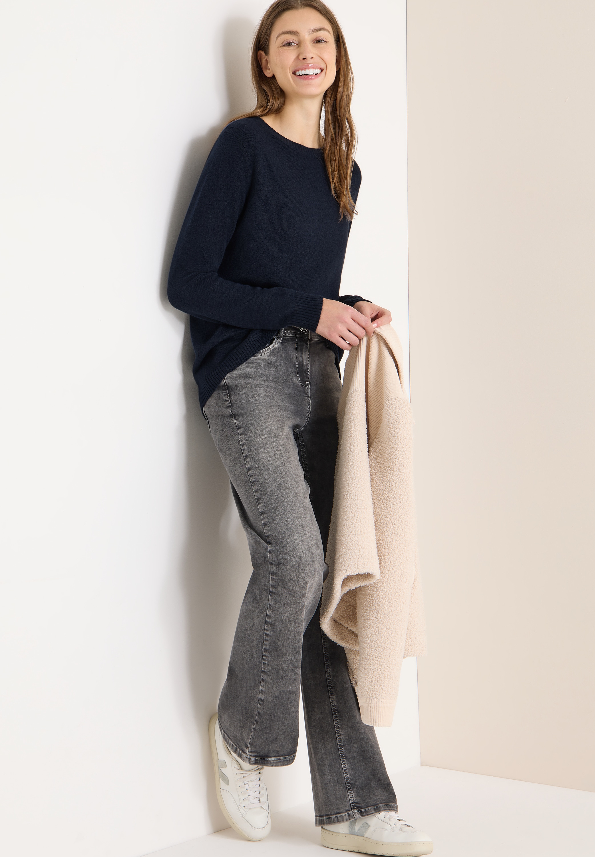 Cecil Pull en tricot mit U-Boot-Ausschnitt