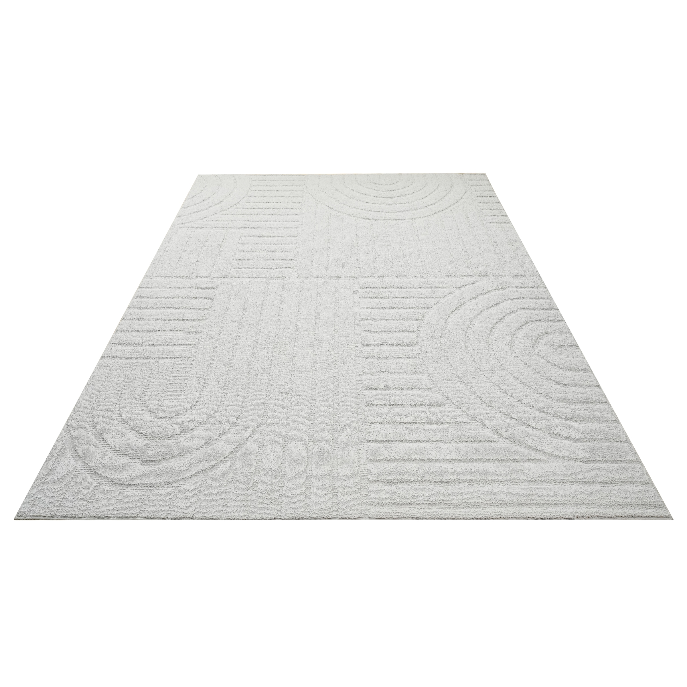 GOODproduct Tapis »Neele, Boho-Design, Hoch-Tief, waschbar« Rectangulaire 12 mm Höhe effet 3D, scandinave, tapis design, salon, chambre