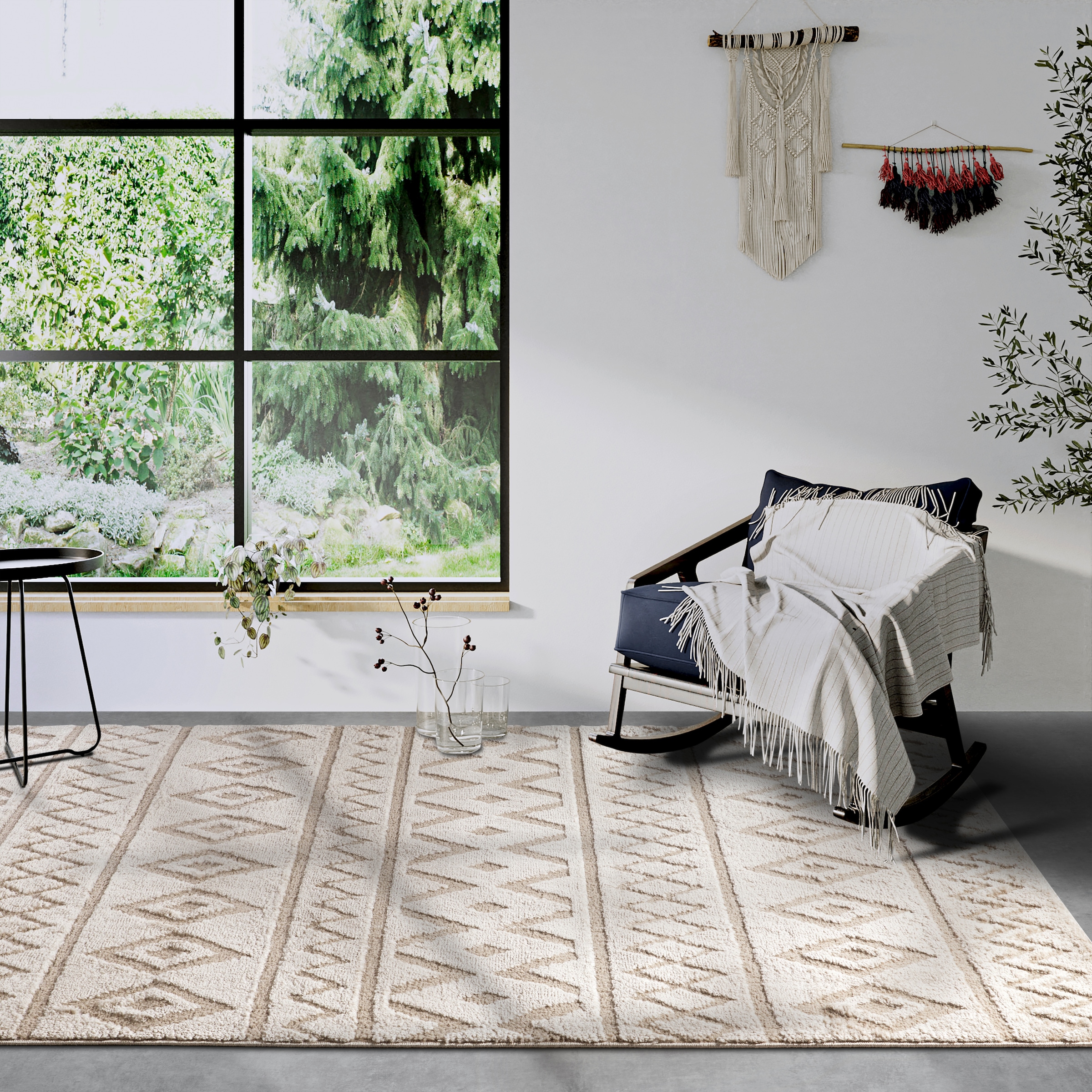 ELLE DECORATION Tapis design »Itinerance« Rectangulaire 18 mm Höhe poils longs, shaggy, coureur, doux, poils longs, moderne, effet relief