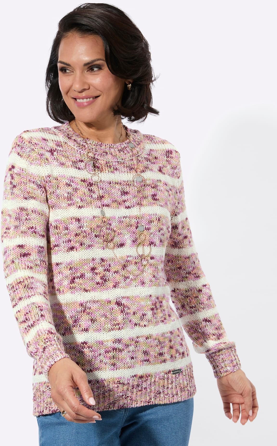 Casual Looks Pull à col rond »Rundhals-Pullover«