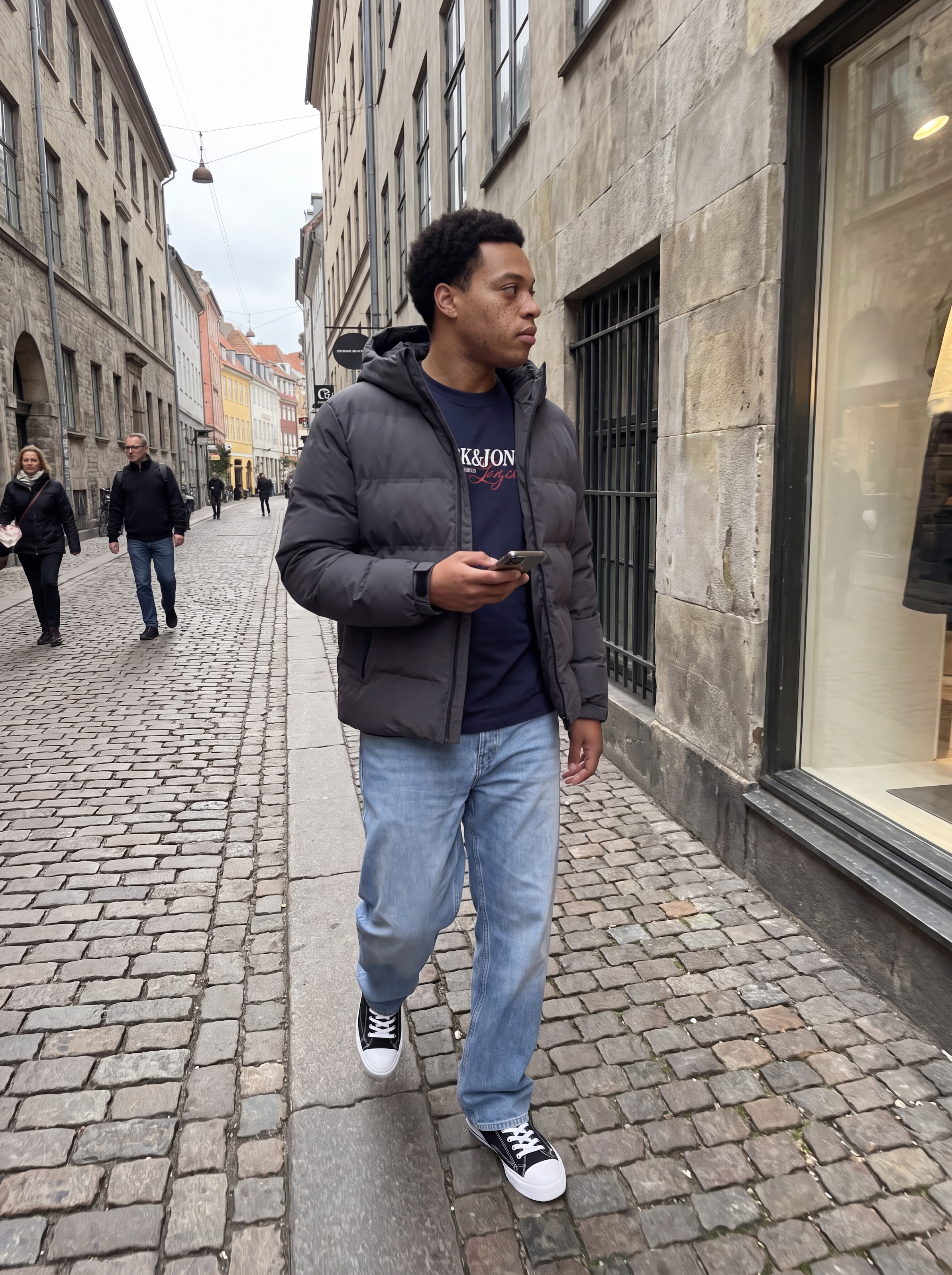 Jack & Jones PlusSize Veste matelassée »JJSAGE PUFFER JACKET BF PLS« avec capuche Kunstfaser, regular fit