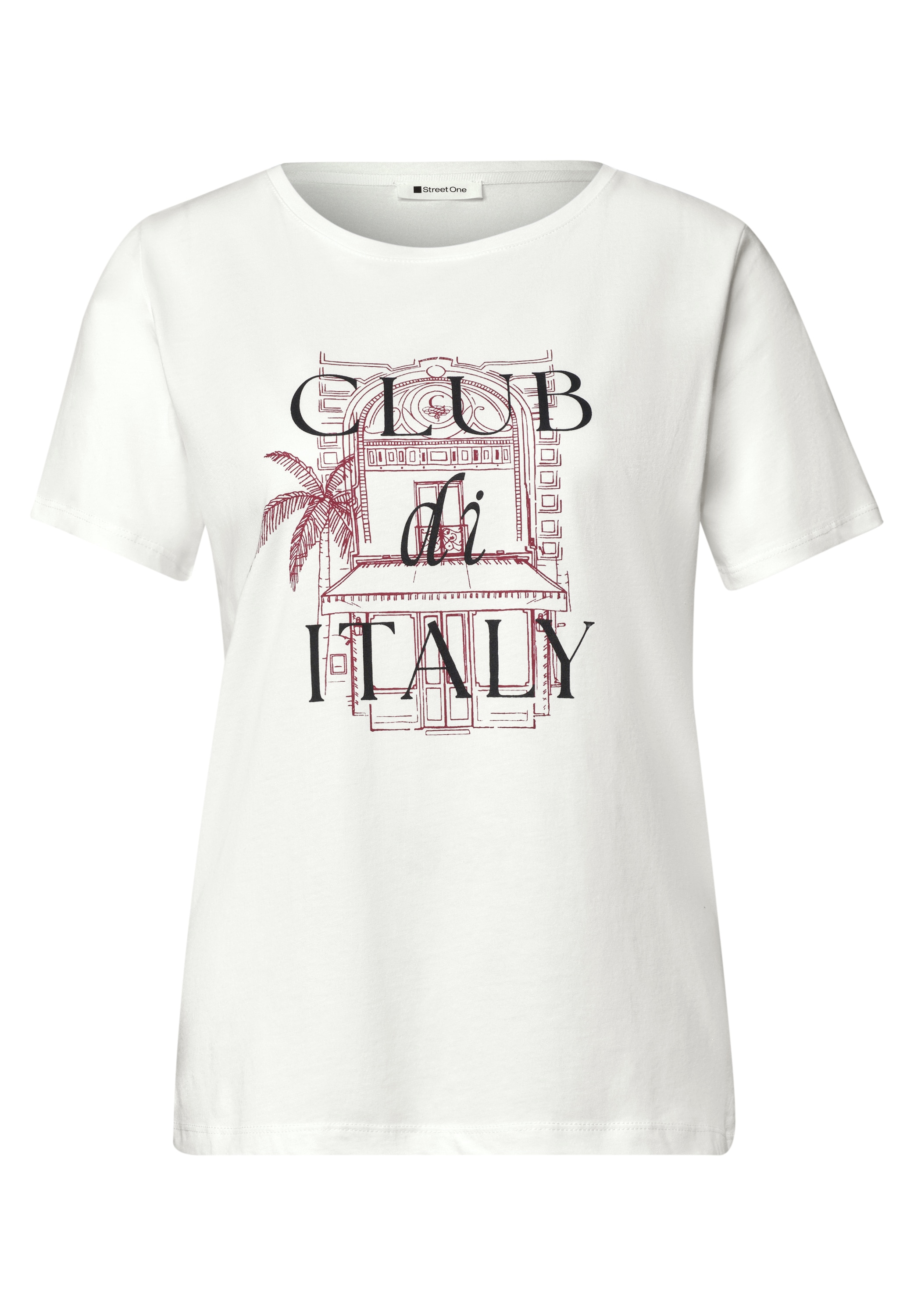 STREET ONE Kurzarmshirt Sommershirt mit Artwork
