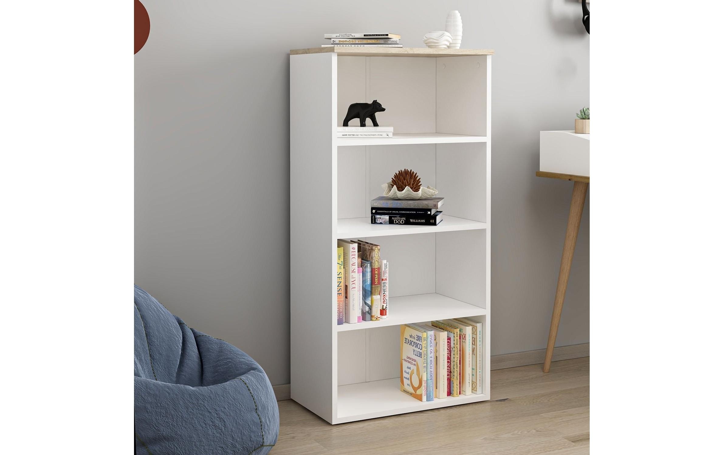 WOODY FASHION Étagère »Bella 65 x 120 x 35 cm, Weiss«