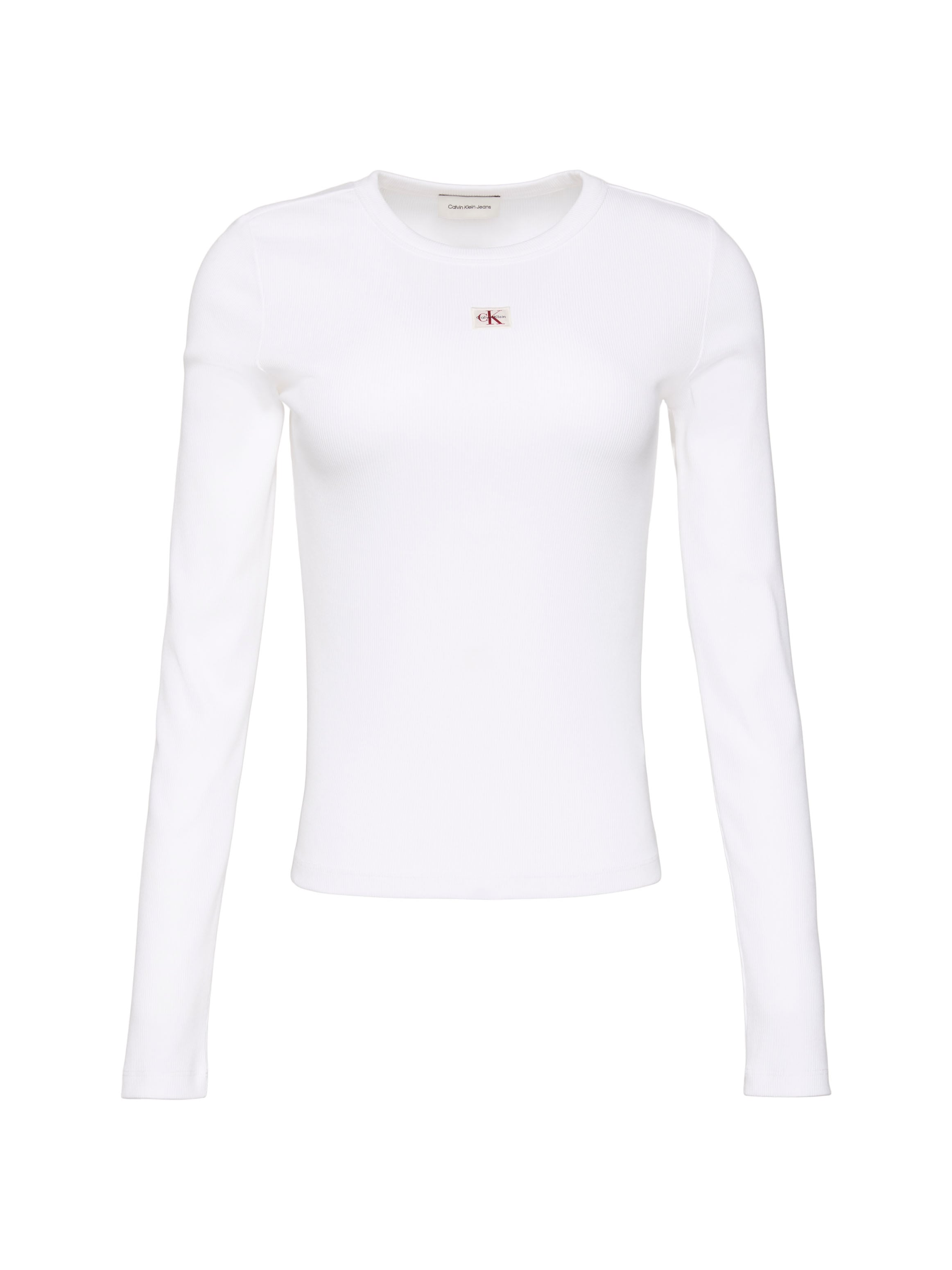 Calvin Klein Jeans Haut de chemise Figurbetonte Passform mit Rundhalsausschnitt