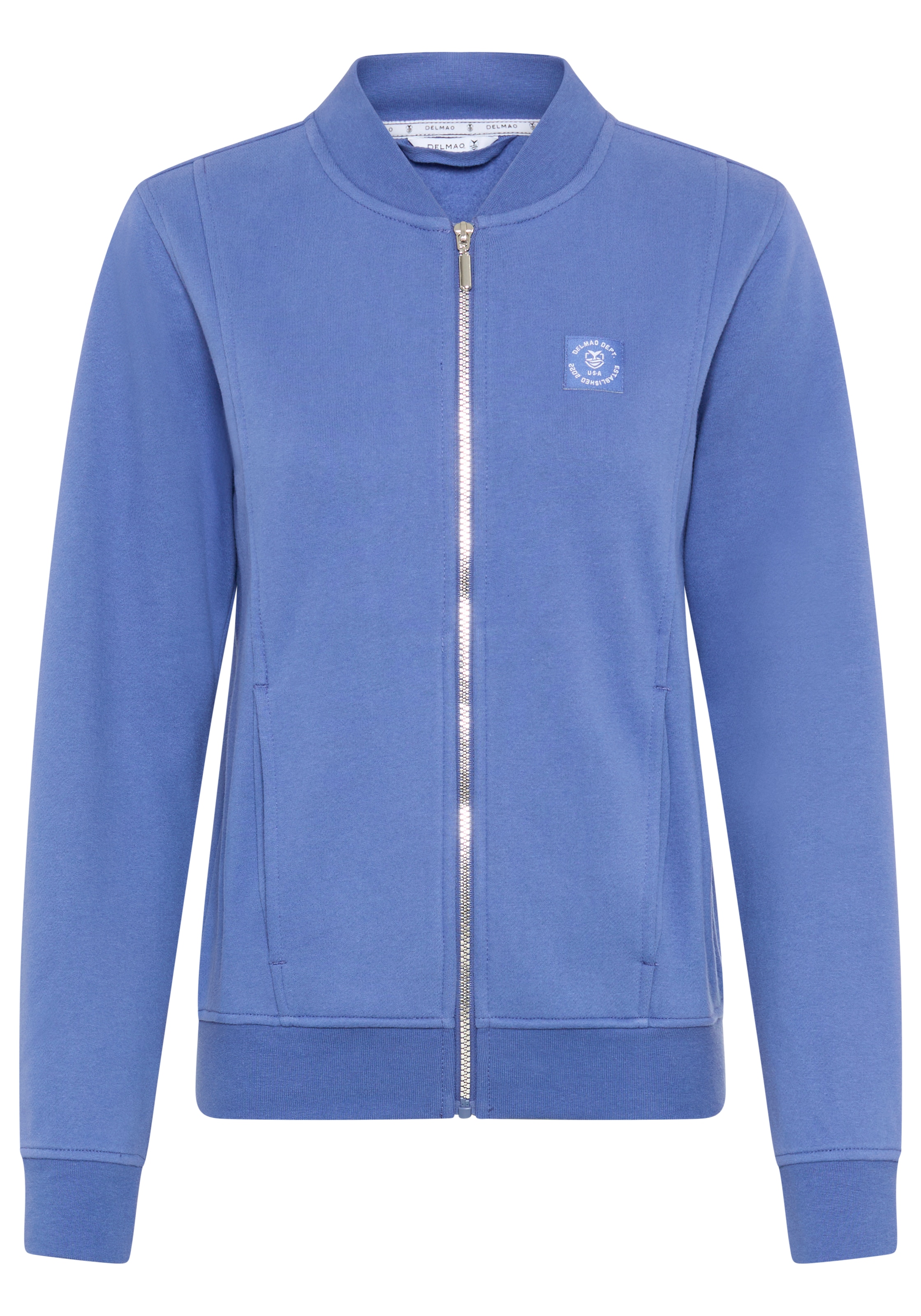 DELMAO Veste sweat in modischer Bomberjacken-Form