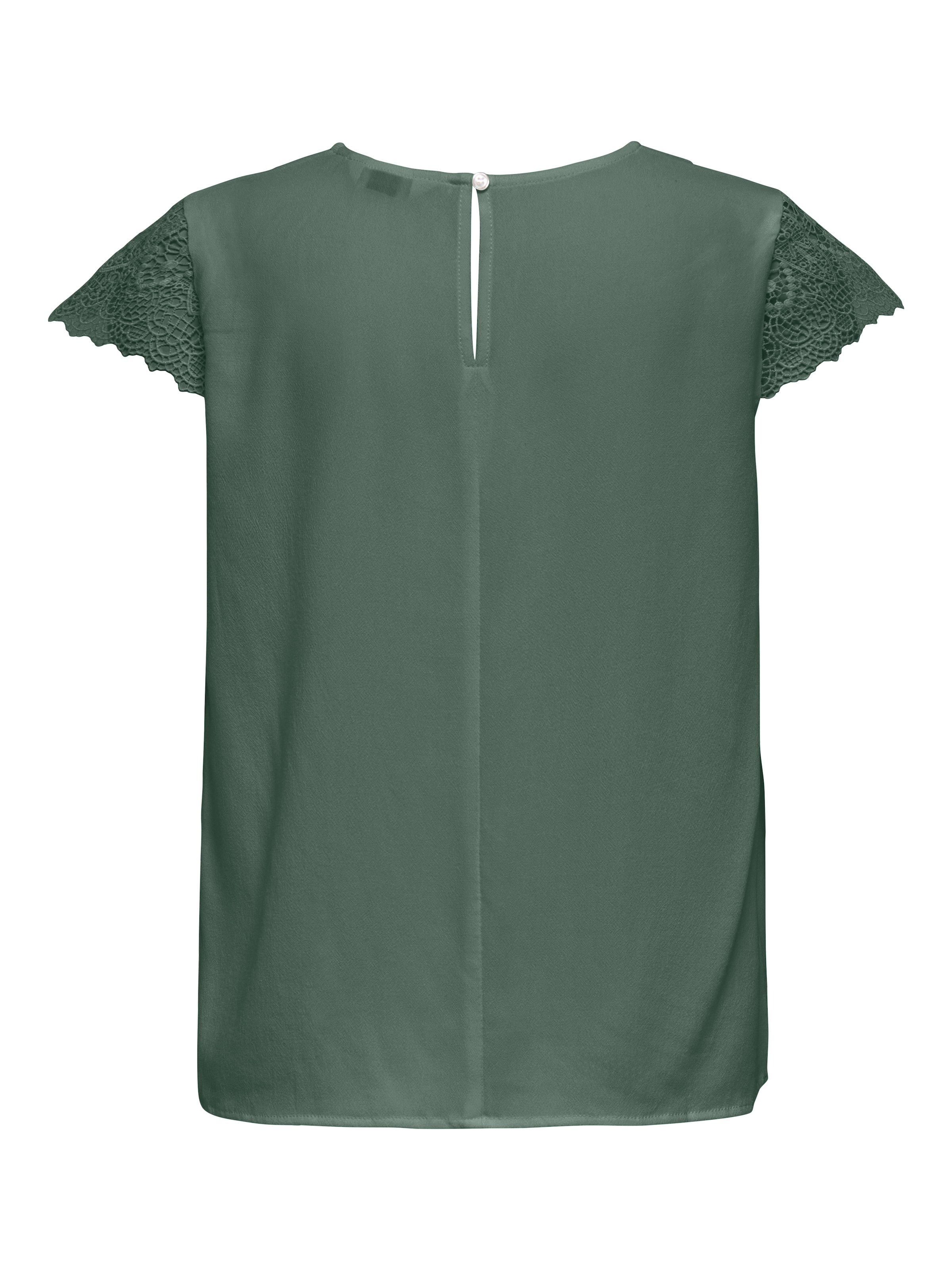 ONLY Blouse à manches courtes »ONLELVA-VIA S/S DETAIL TOP WVN CS FR« viscose, dentelle