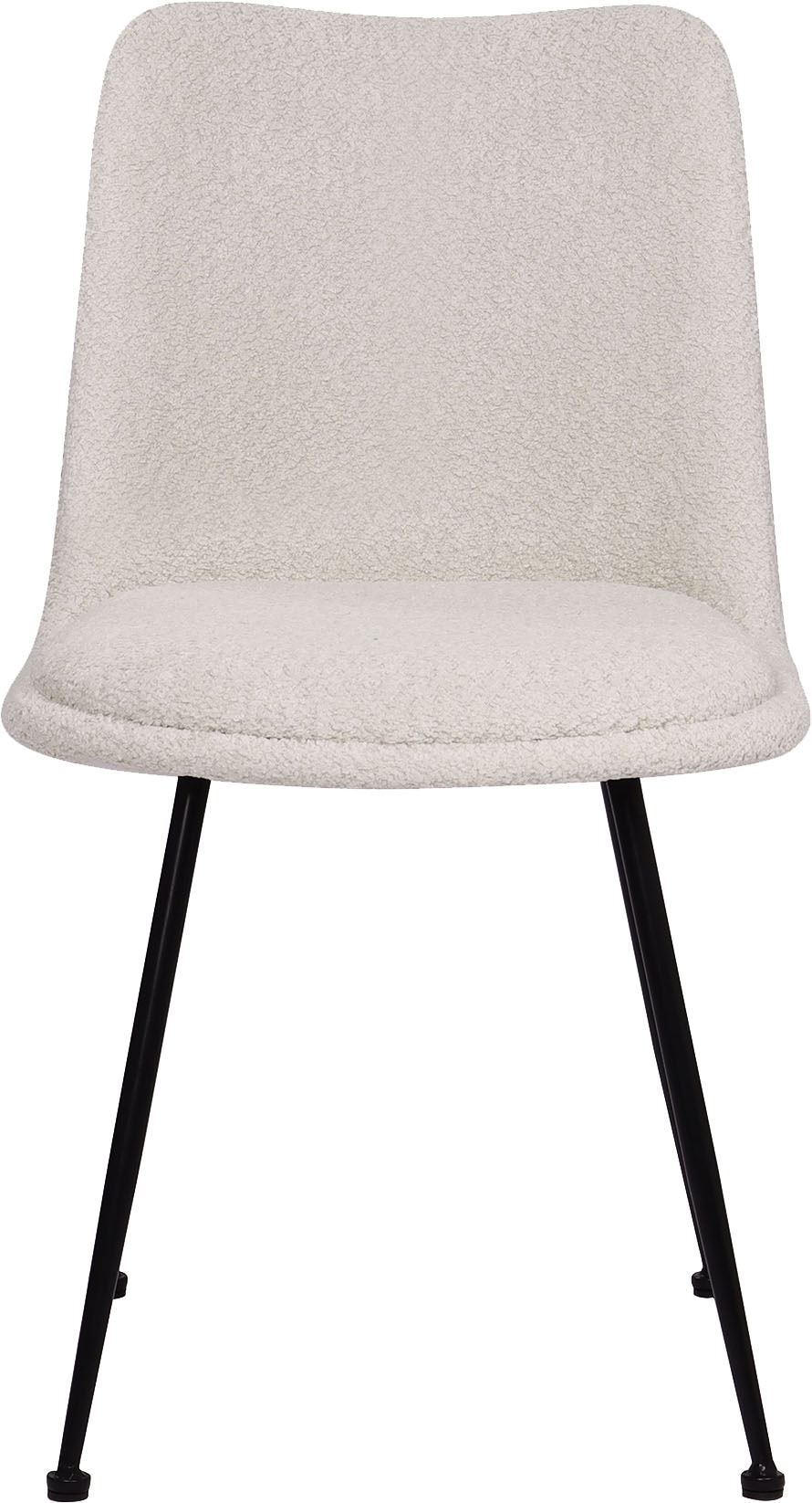 SIT Chaise à 4 pieds »Krakau 2er-Set Bouclé Esszimmerstühle mit Metallgestell« (Ensemble) 2 cuisHousse bouclé certifiée Öko-Tex & design polyvalent