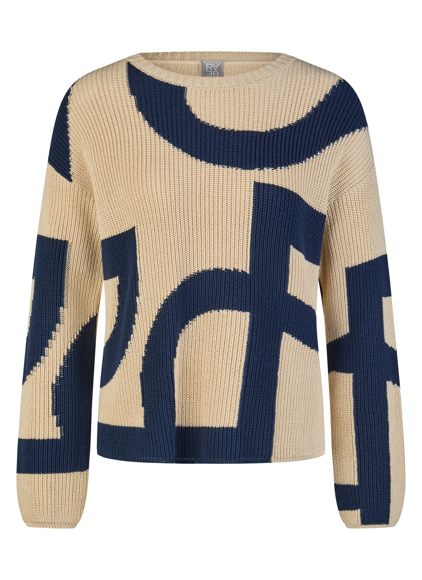 Rabe Pull en tricot avec motif graphique