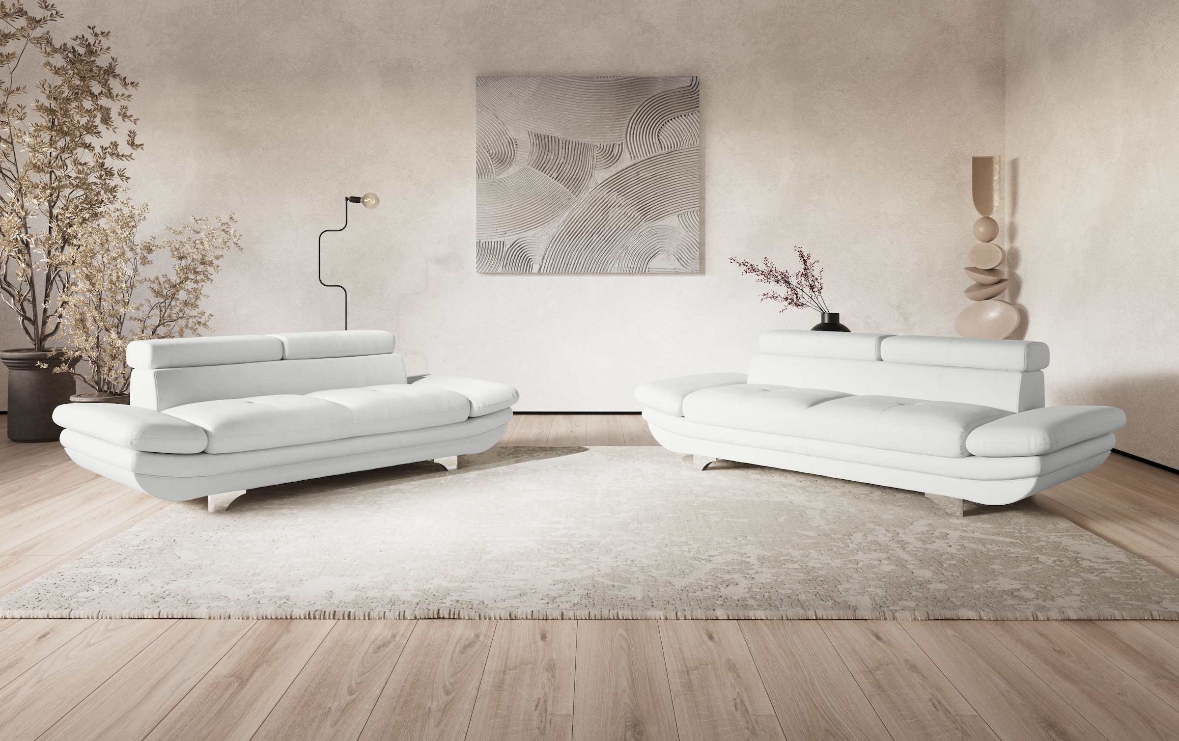 COTTA 3-places »Enterprise« Big-Sofa, mit Armteilverstellung & Kopfteilverstellung