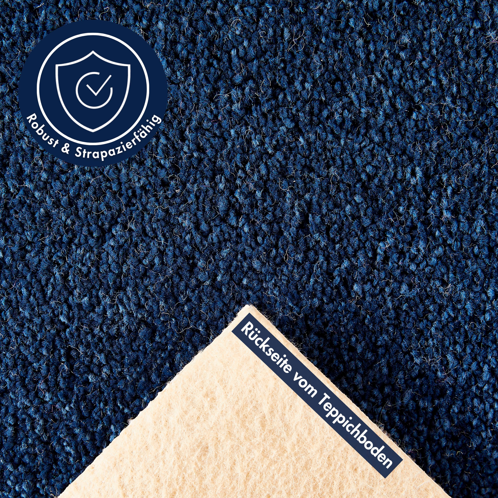 Andiamo Teppichboden »Sophie, Frisee-Velours, Made in Netherlands« rechteckig 12 mm Höhe Uni Farben, Breite 400 cm oder 500 cm, strapazierfähig & pflegeleicht