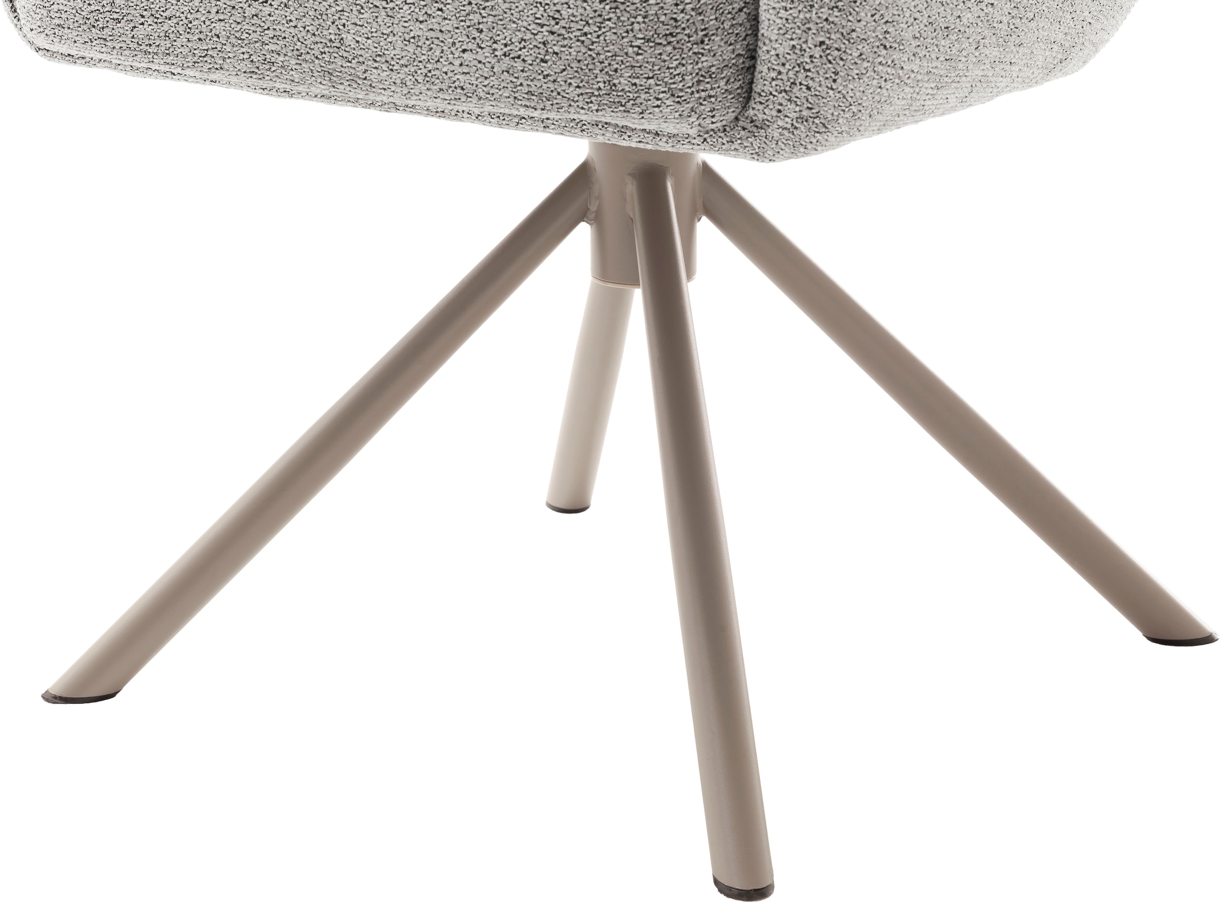 MCA furniture Chaise à 4 pieds (Ensemble) 2 cuisTaschenfederkern, 360° drehbar