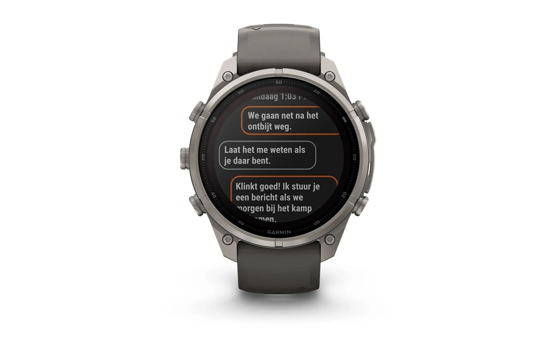 Garmin Smartwatch »Fenix 9 Pro inReach Solar Titan Silikon«
