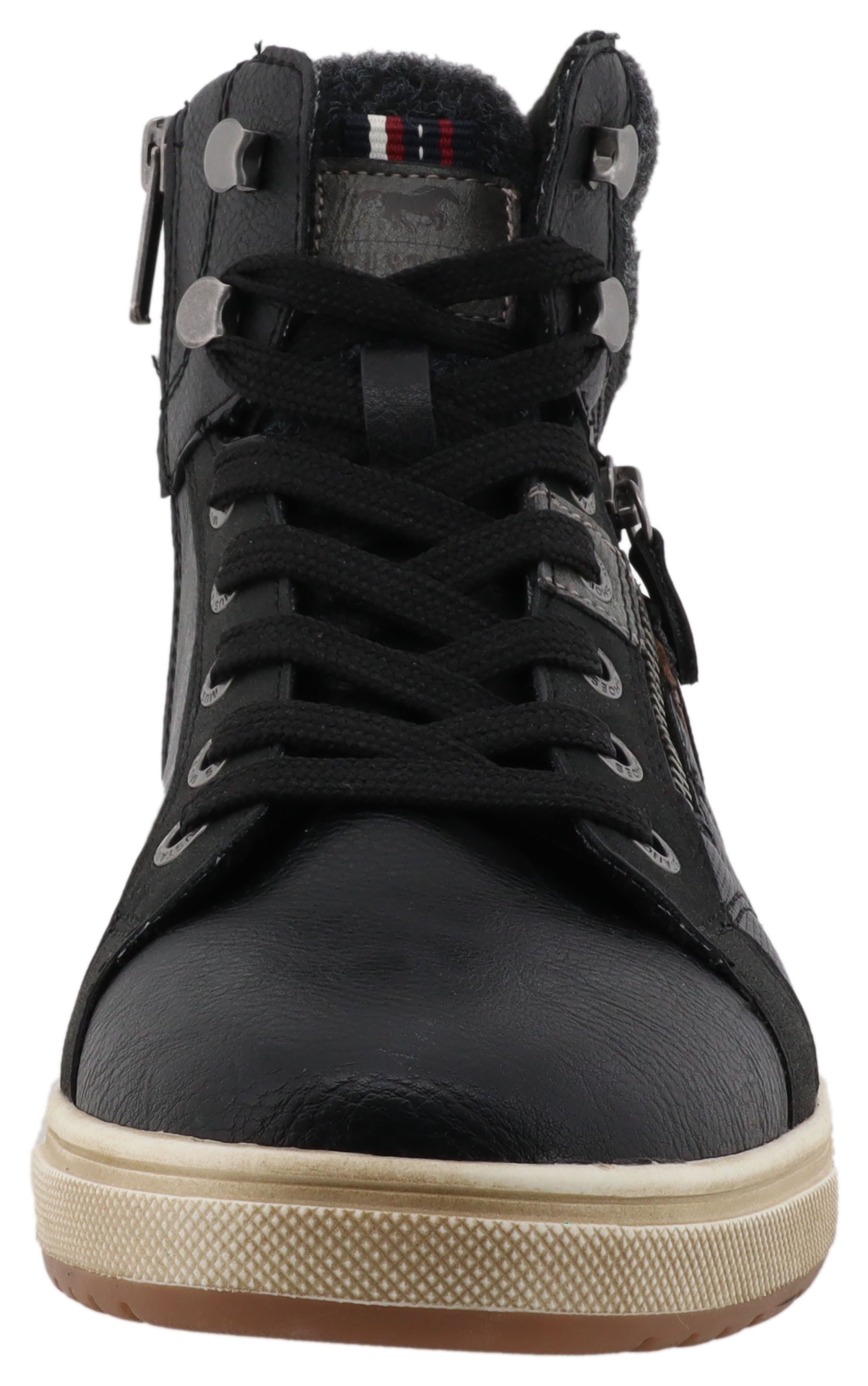 Mustang Shoes Sneakers »Merian«  baskets montantes, bottines à lacets avec fermeture éclair