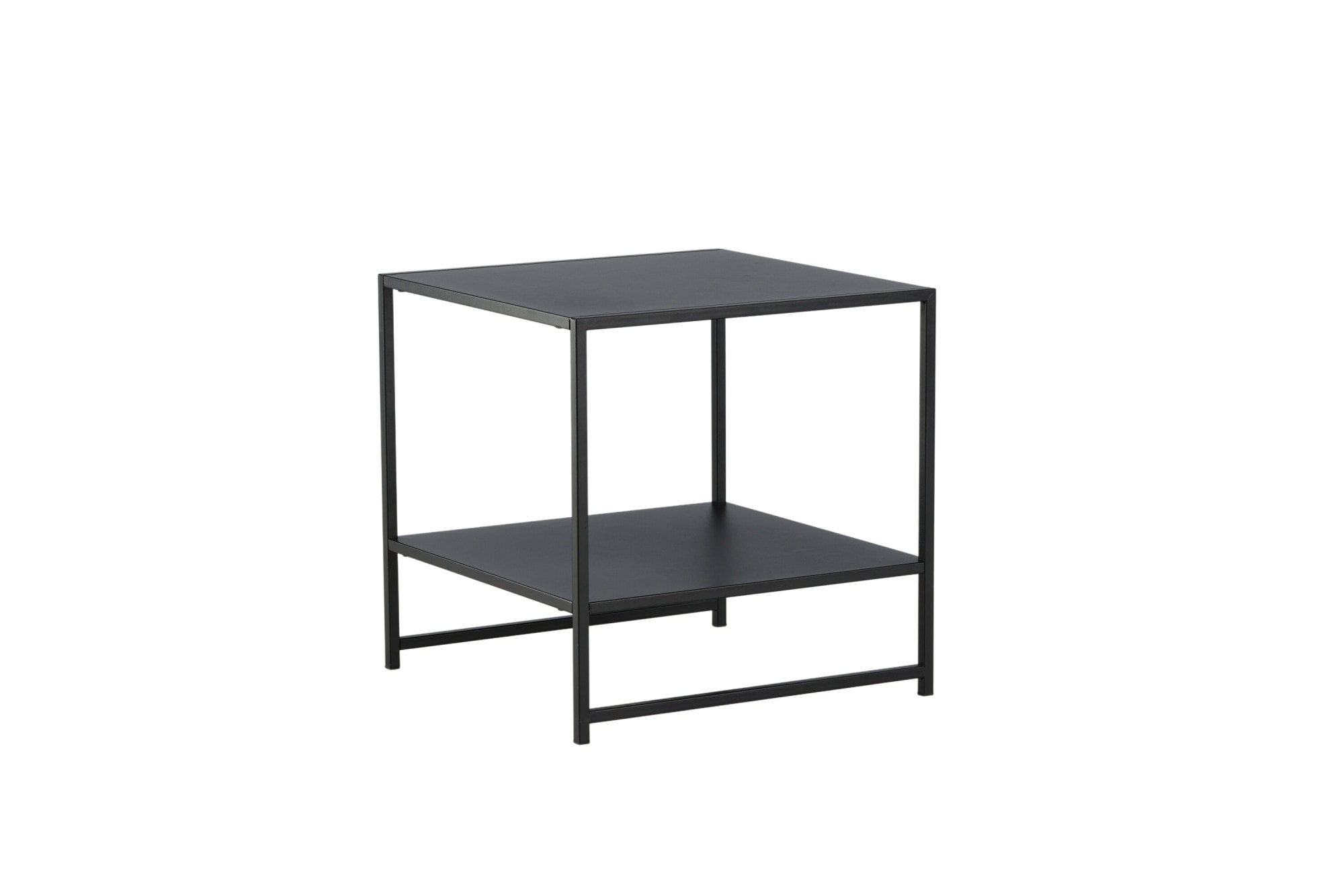 Venture Home Table d'appoint »Staal, Beistelltisch mit Ablageboden, 50 × 50 cm« Table de salon, revêtement en poudre, élancée, sophistiquée, moderne