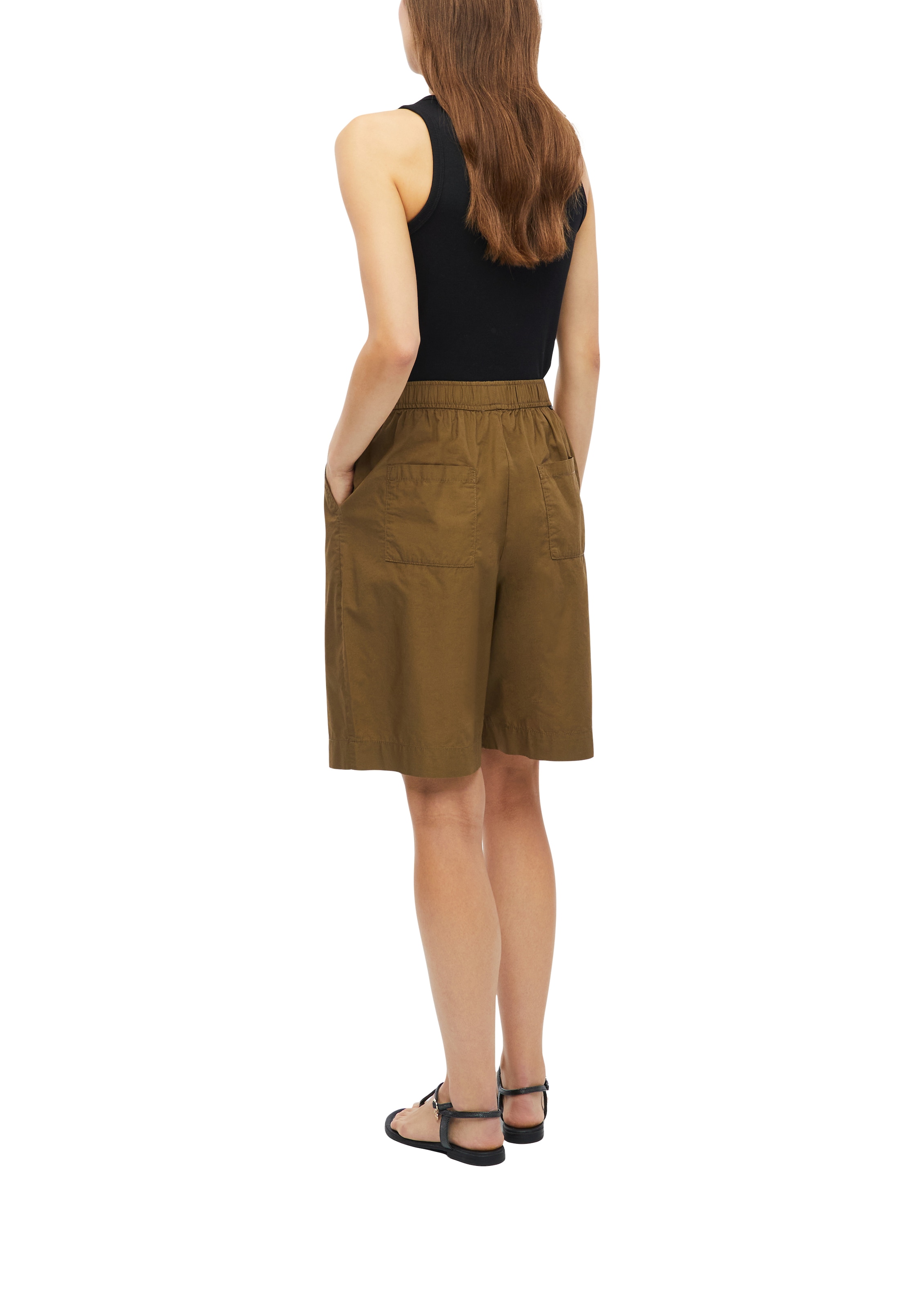 s.Oliver Bermuda  Short long avec ceinture élastique