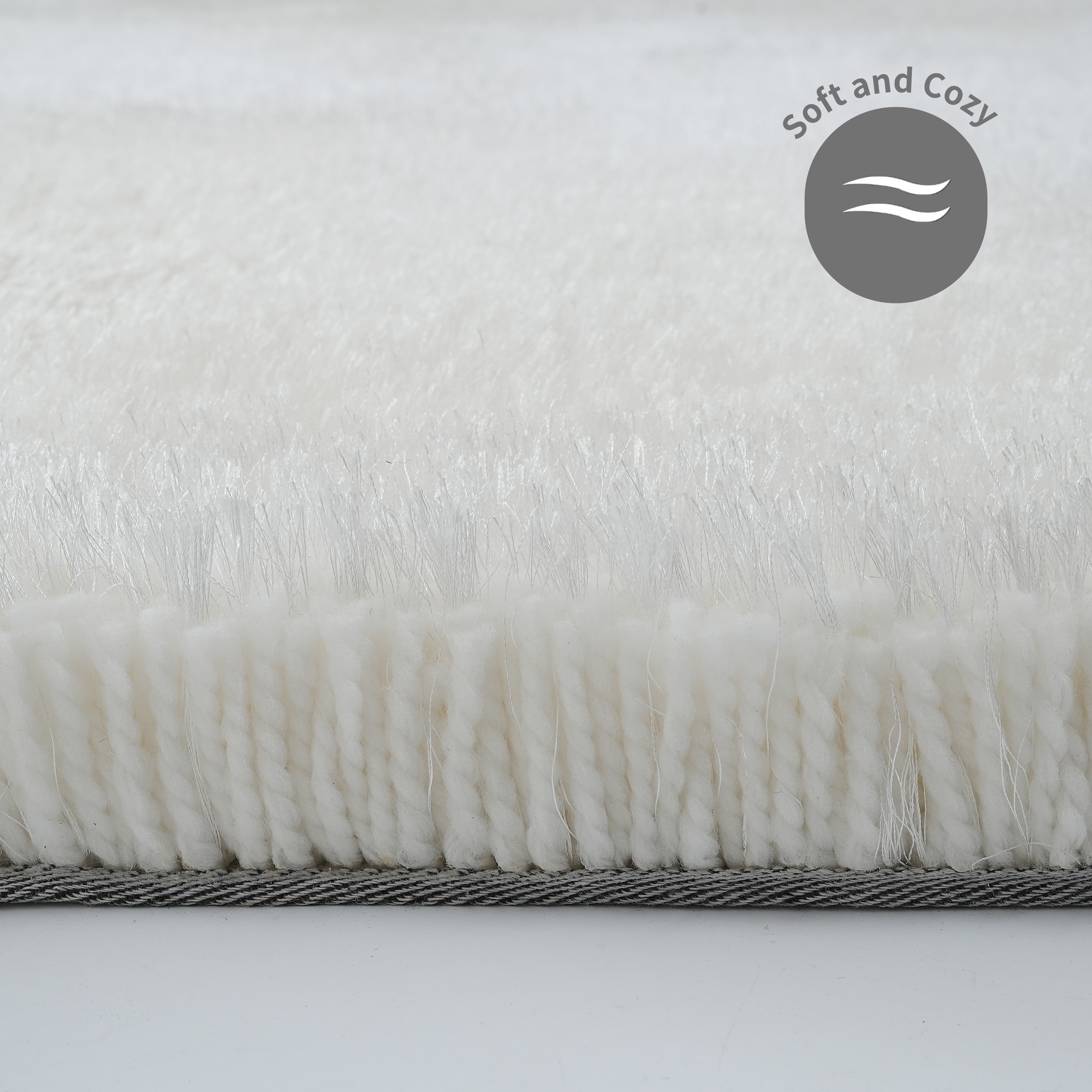 my home Hochflor-Läufer »Micro exclusiv Teppich, sehr hoher Flor, weich durch Mikrofaser« rechteckig 78 mm Höhe weich, Microfaser, unifarben, Schlafzimmer, Wohnzimmer, Esszimmer