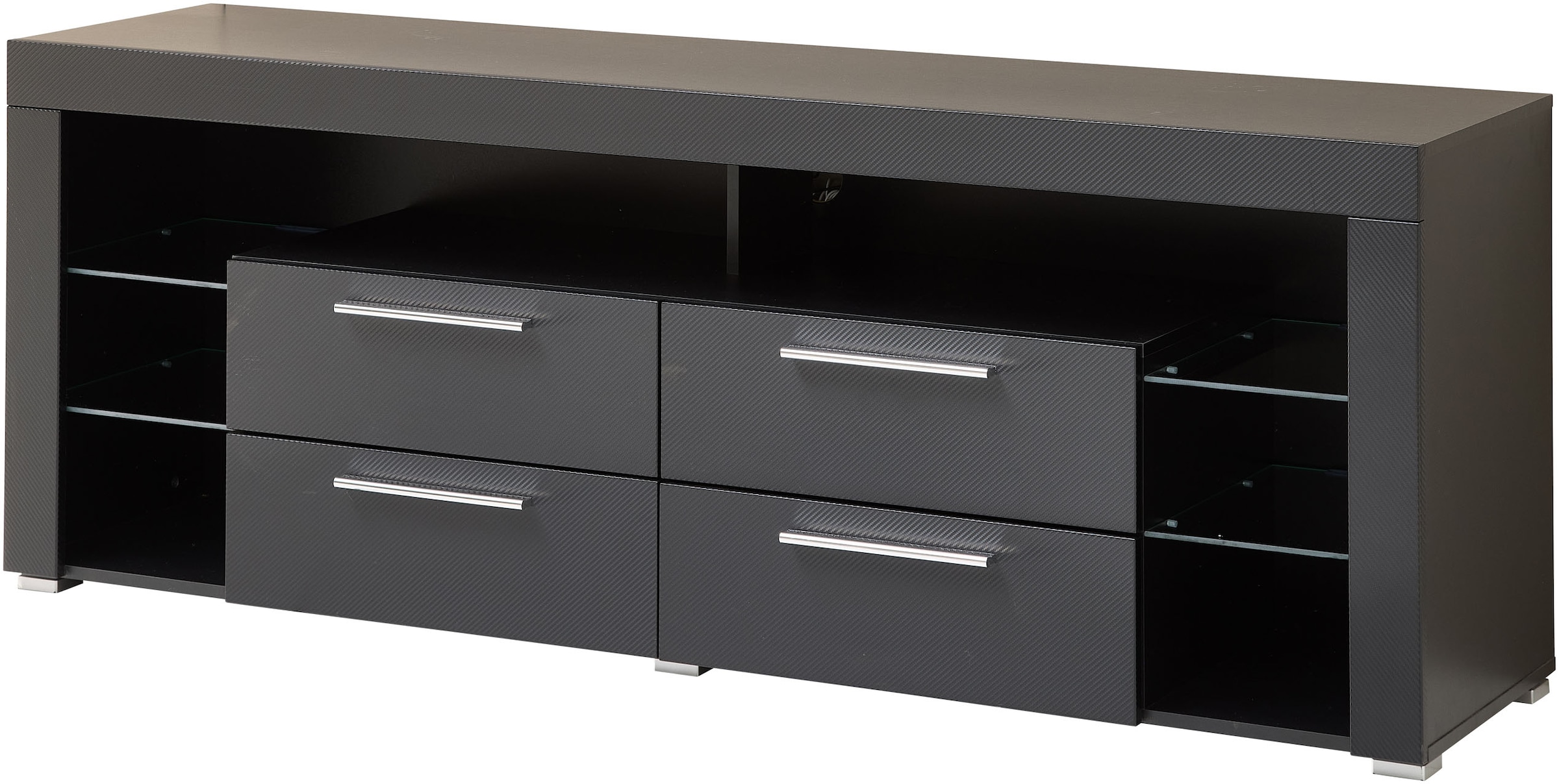 Stolkom TV-Schrank »Goal« 4 Schubkästen, 6 offenen Fächern, Stellmass 179/66/44 cm