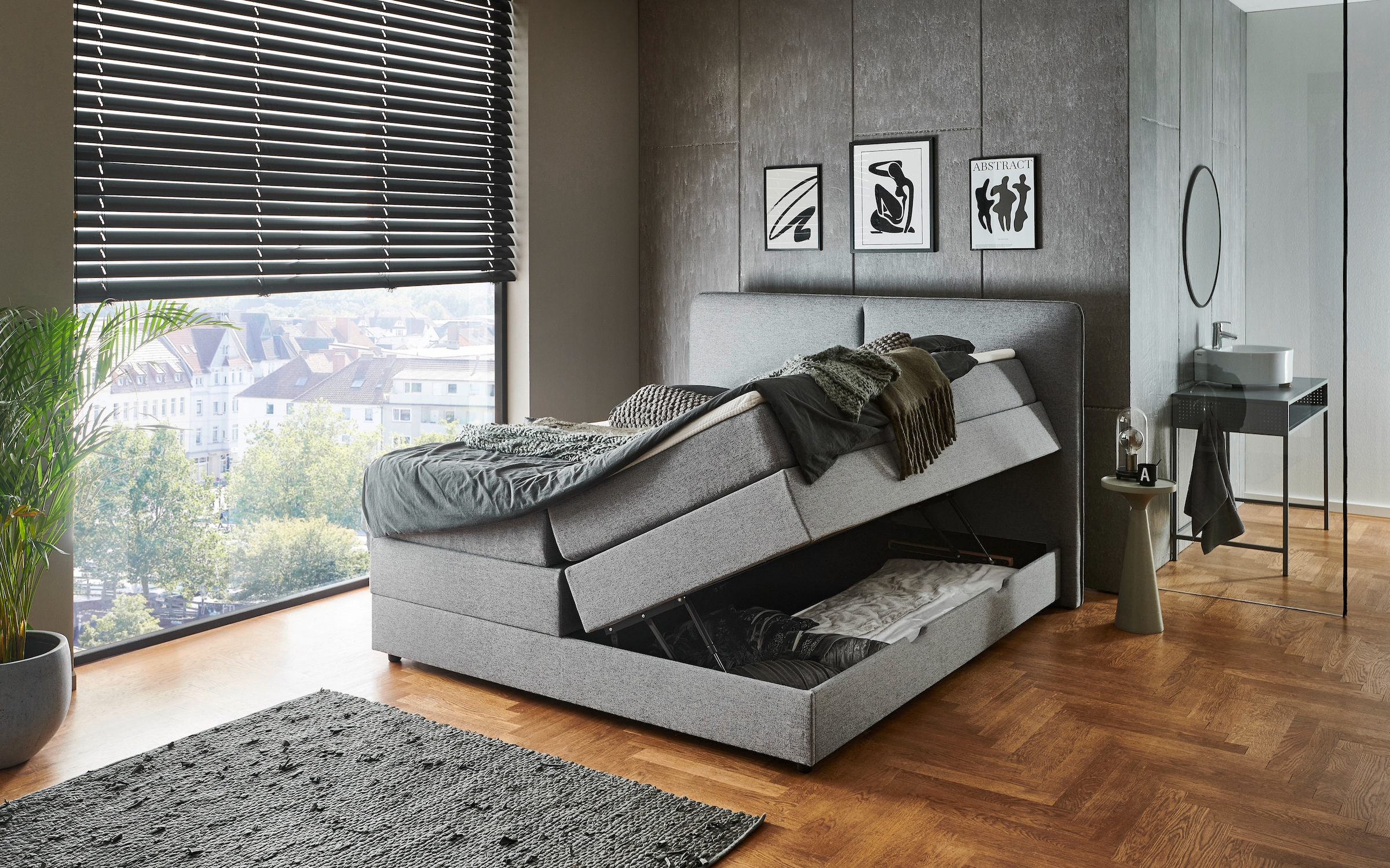 meise.möbel Boxbett »Columbia mit extra grossem Bettkasten« erhältlich in 180x200cm