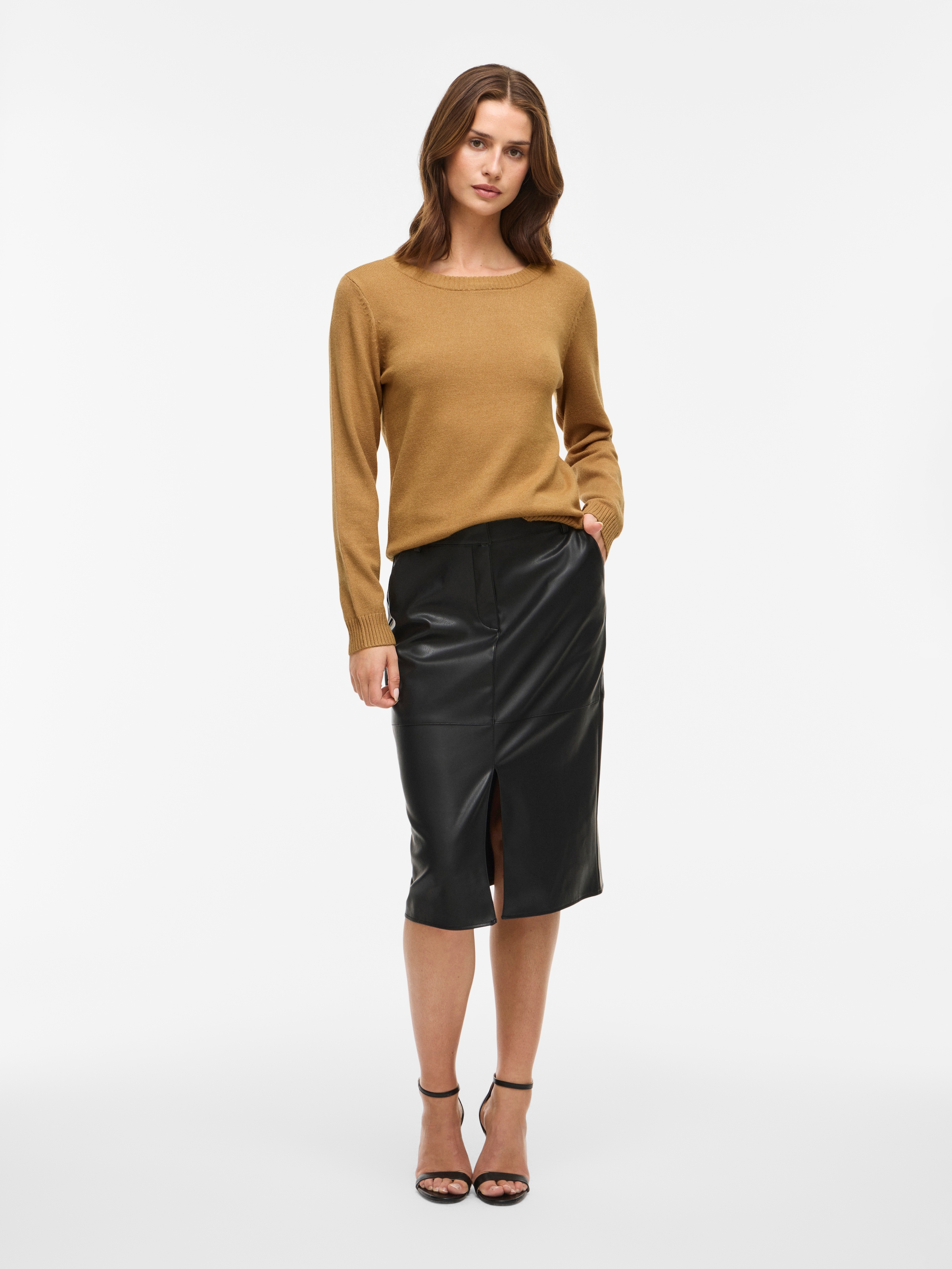 Vila Pull à col rond »VIRIL O-NECK L/S  KNIT TOP - NOOS«