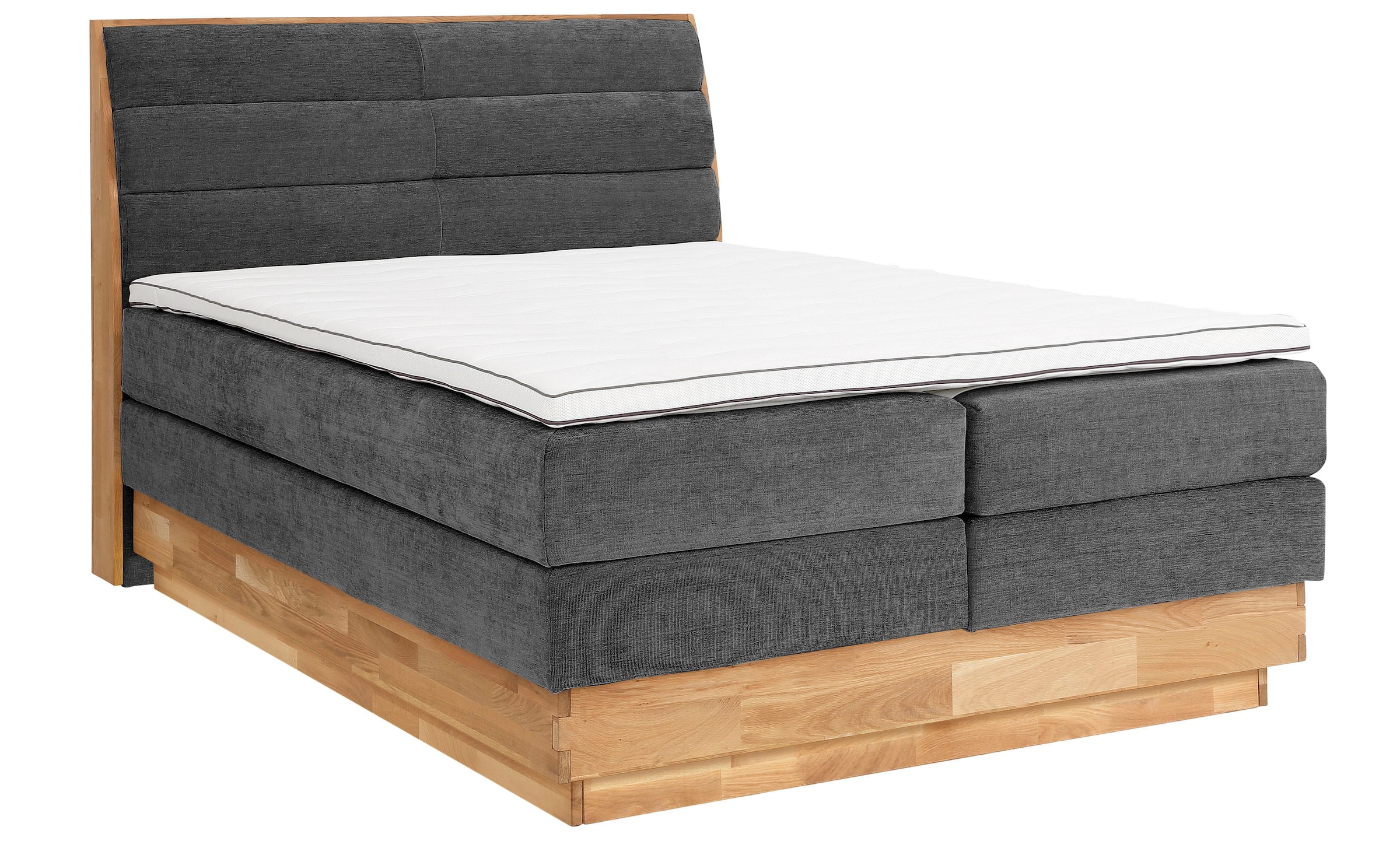 GOODproduct Boxspringbett »Jenna« ohne LED-Beleuchtung, mit zertifizierten, recycelten Bezugsstoffen