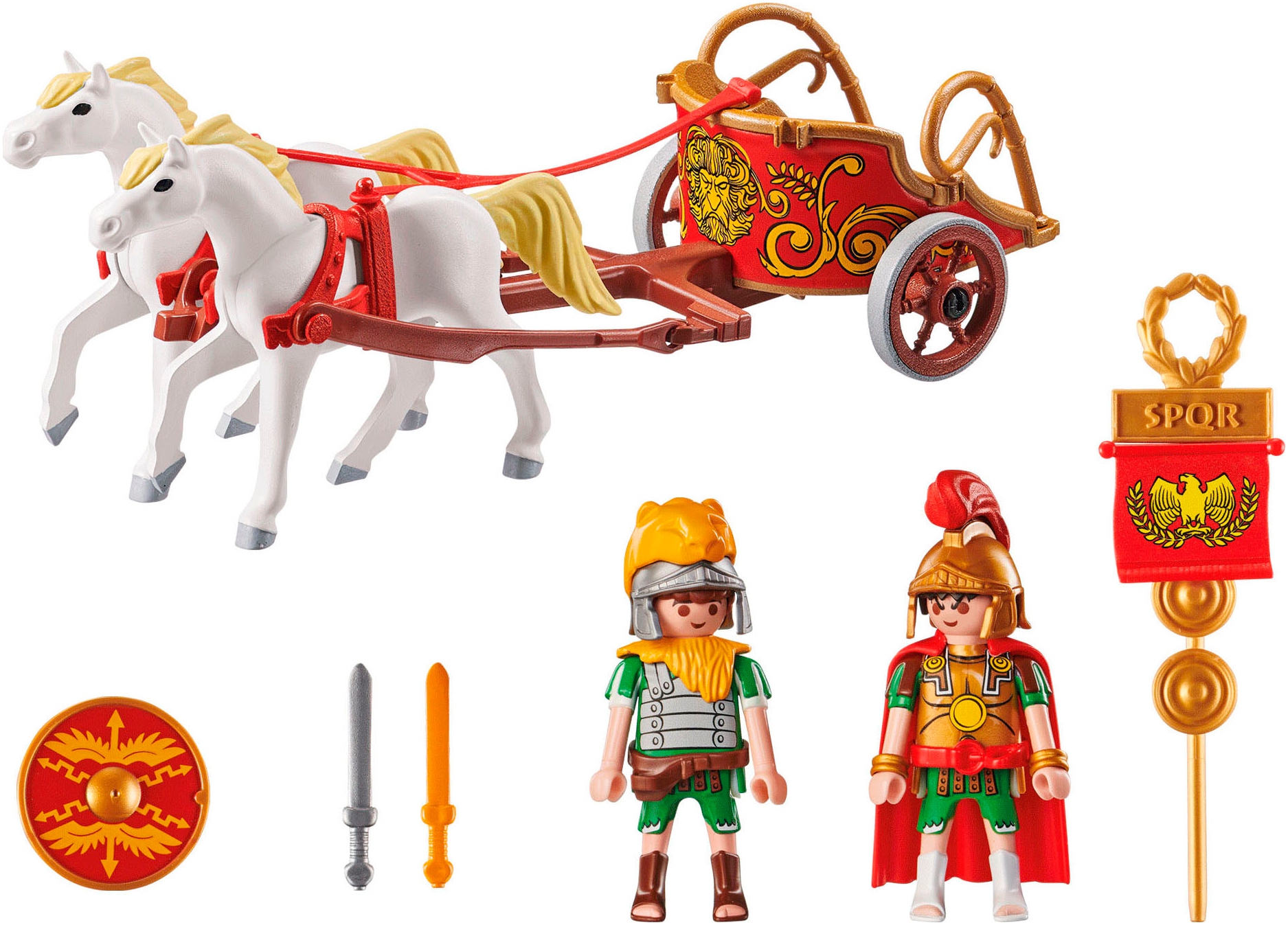 Playmobil® Konstruktions-Spielset »Römischer Streitwagen (71543), Asterix« Made in Europe