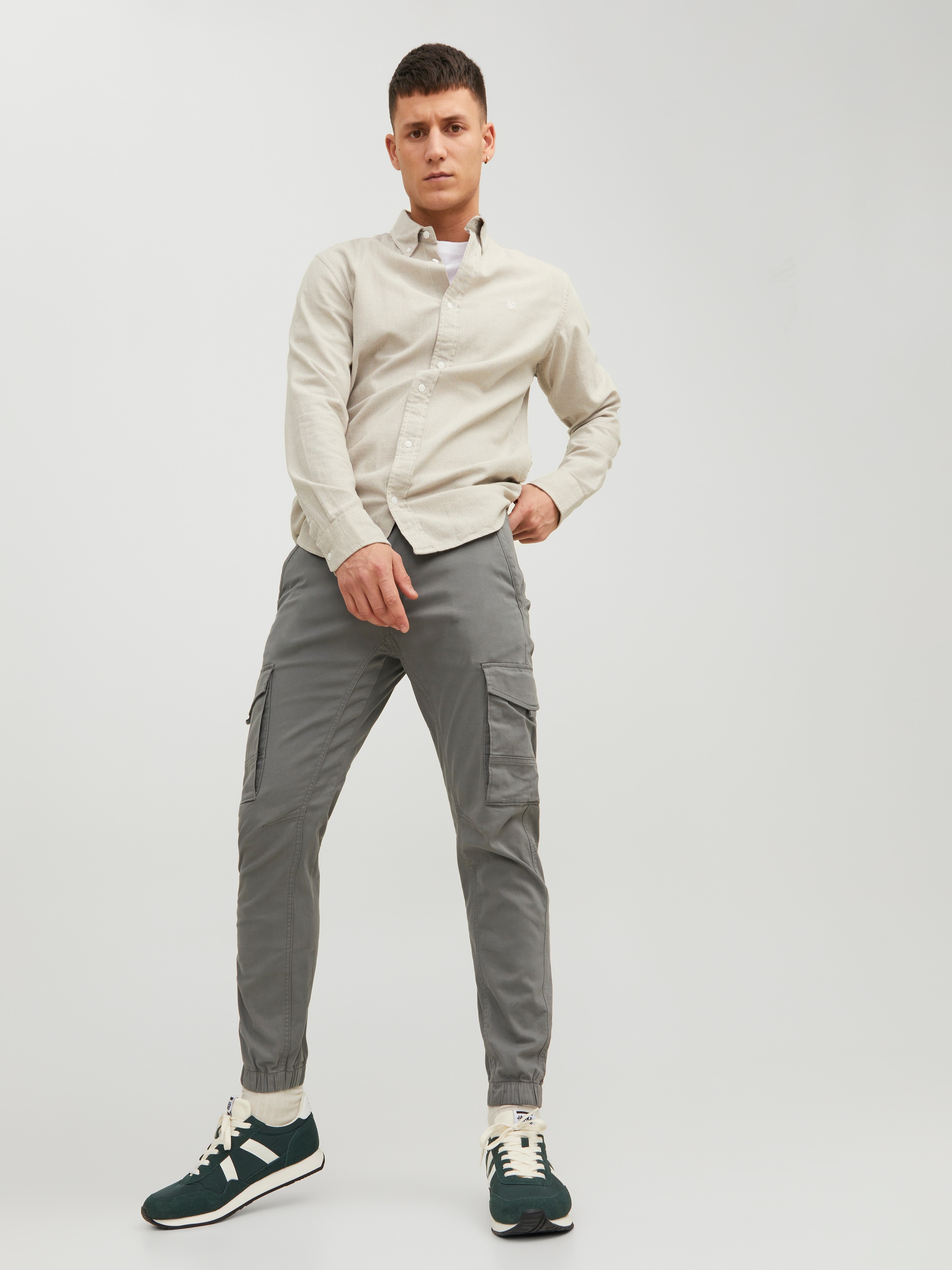 Jack & Jones Pantalon cargo »JPSTPAUL JJFLAKE CARGO NOOS«  Baumwollmischung, regular fit