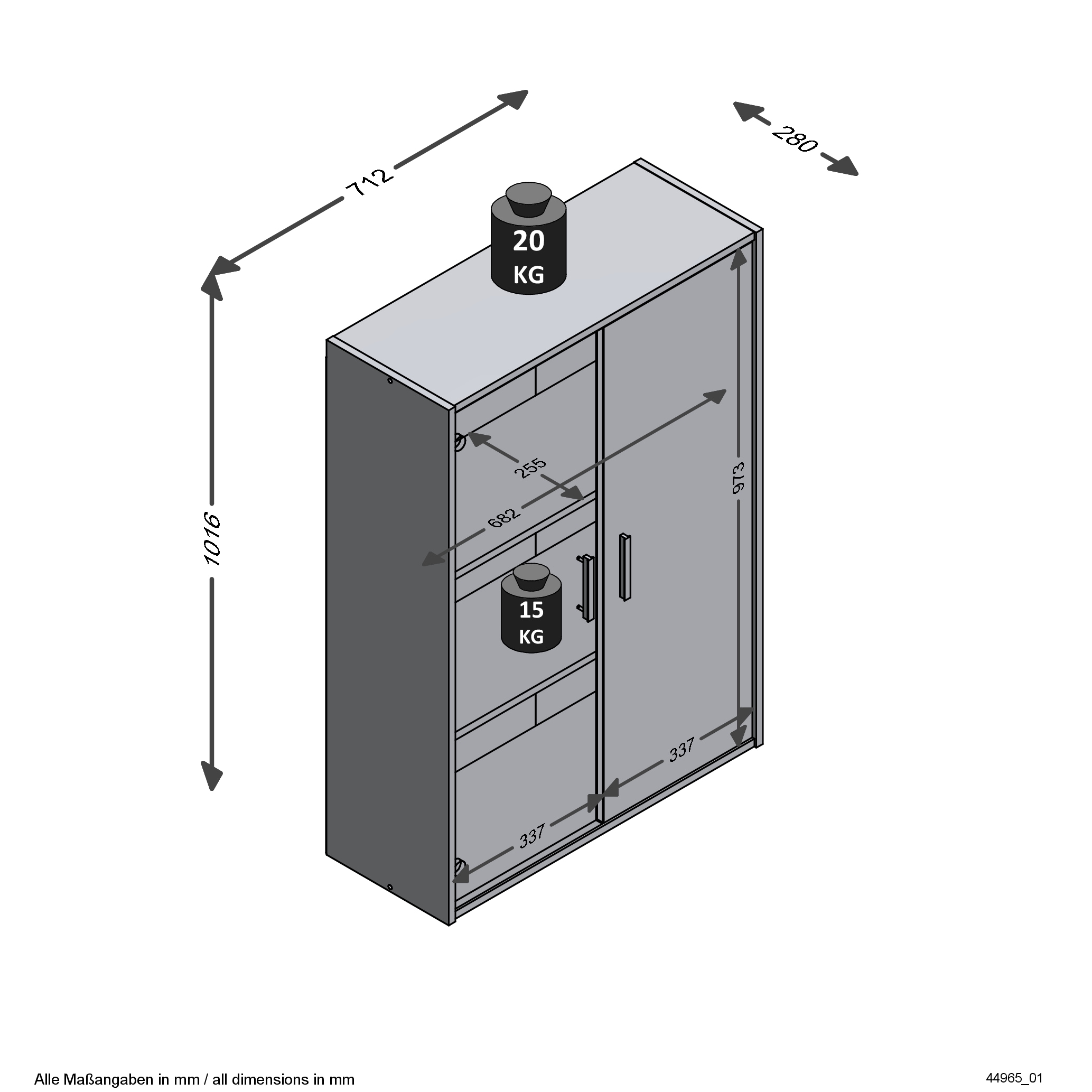 FMD Armoire multi-usages »Bitz«