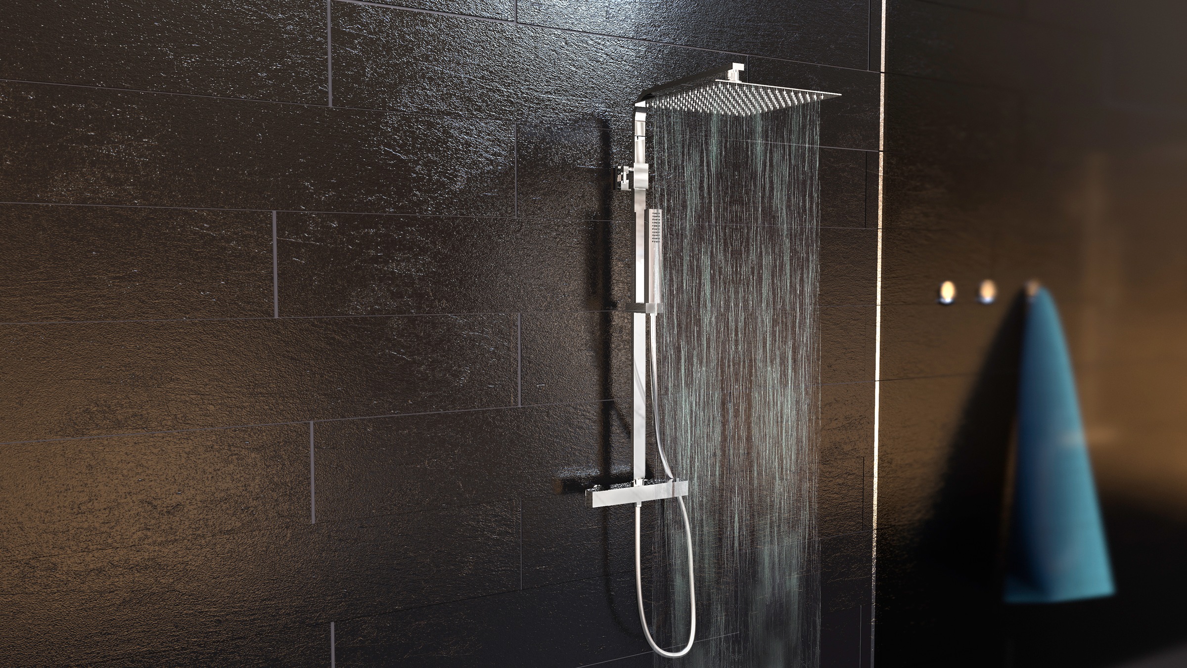 Schütte Brausegarnitur »SUMBA« inkl. Wasserspardichtung, Sicherheitssperre, Antikalk, höhenverstellb.