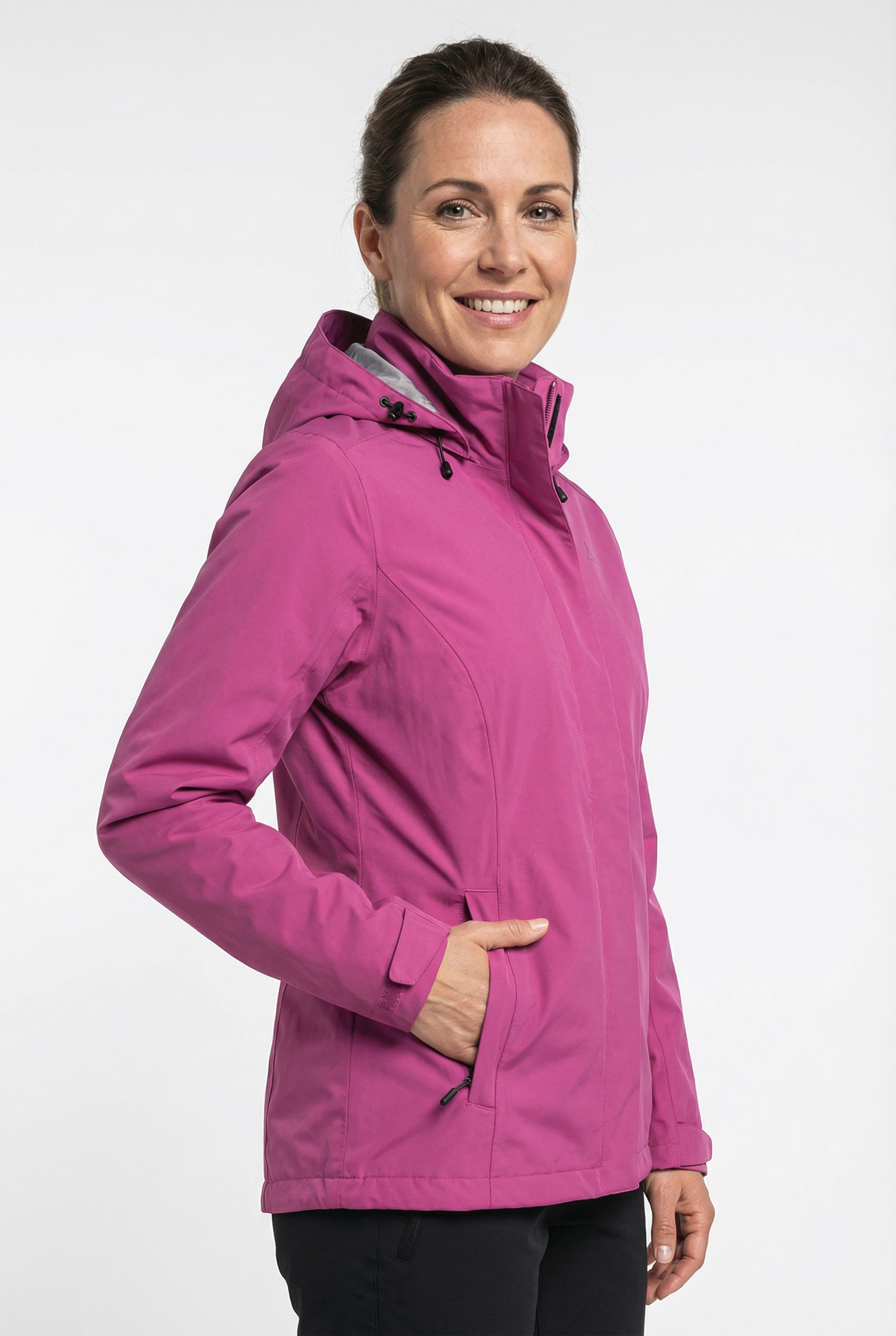 Schöffel Veste de pluie »Jacket Gmund L« mit Kapuze sportlicher Stil, wasserdicht, winddicht, atmungsaktiv, Übergangsjacke