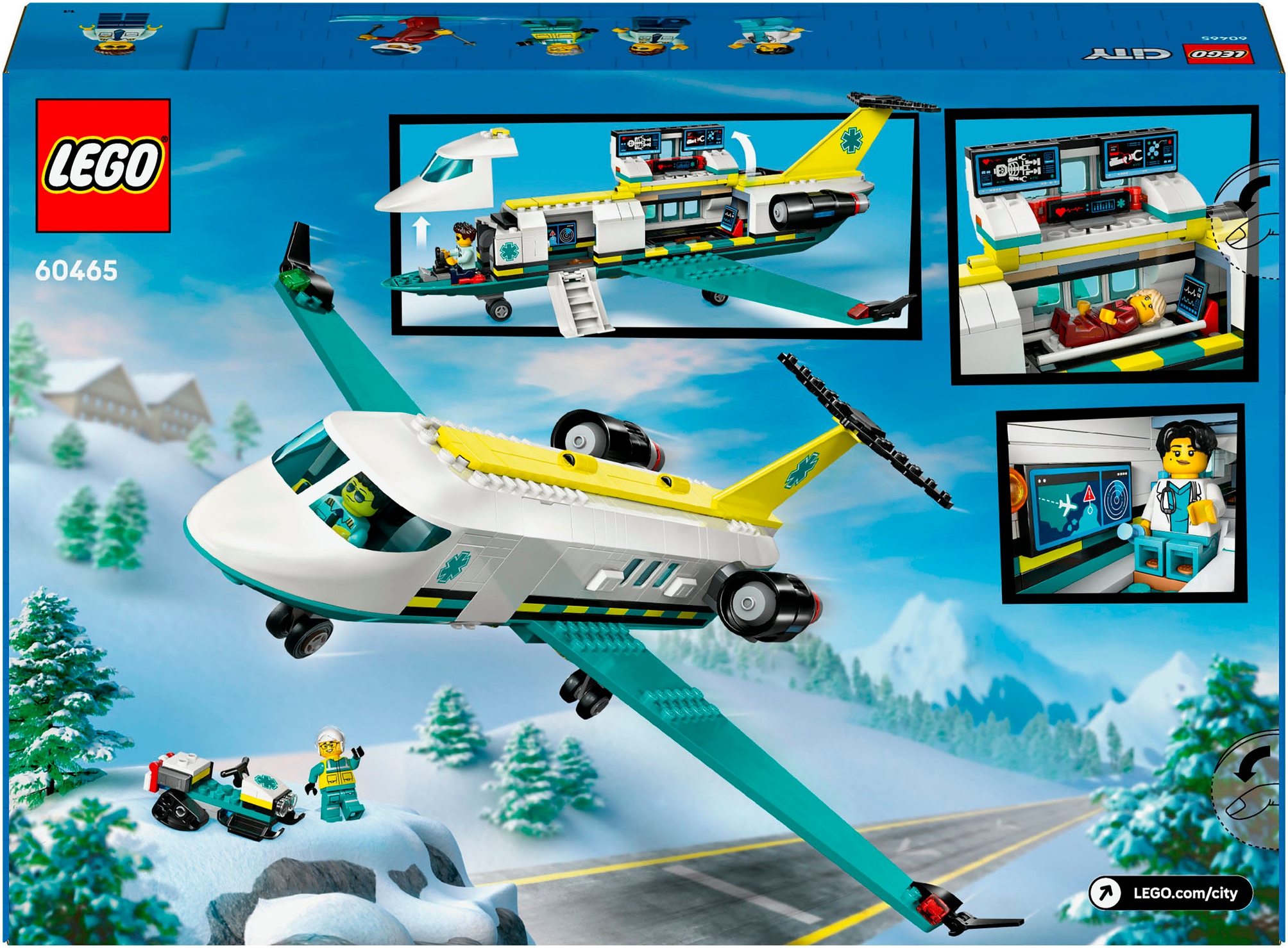 LEGO® Pions de construction »Notfallrettungsflugzeug (60465), LEGO City« Made in Europe