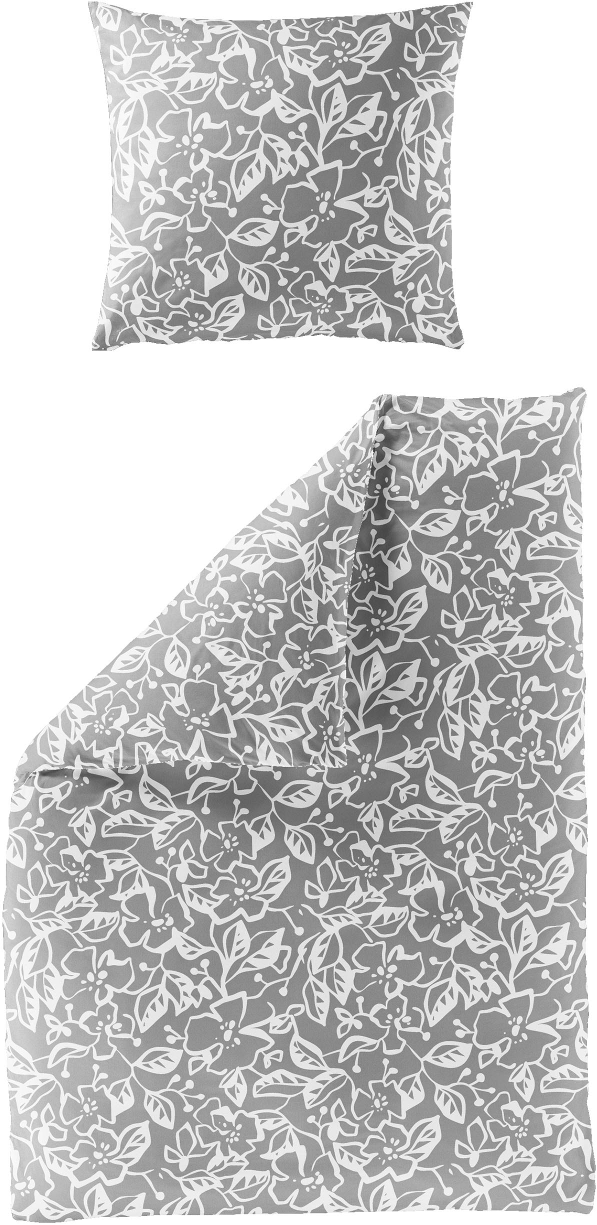 BIERBAUM Linge de lit »4174« 2 cuis tlg. Mako-Satin, 100 % Baumwolle, pflegeleicht